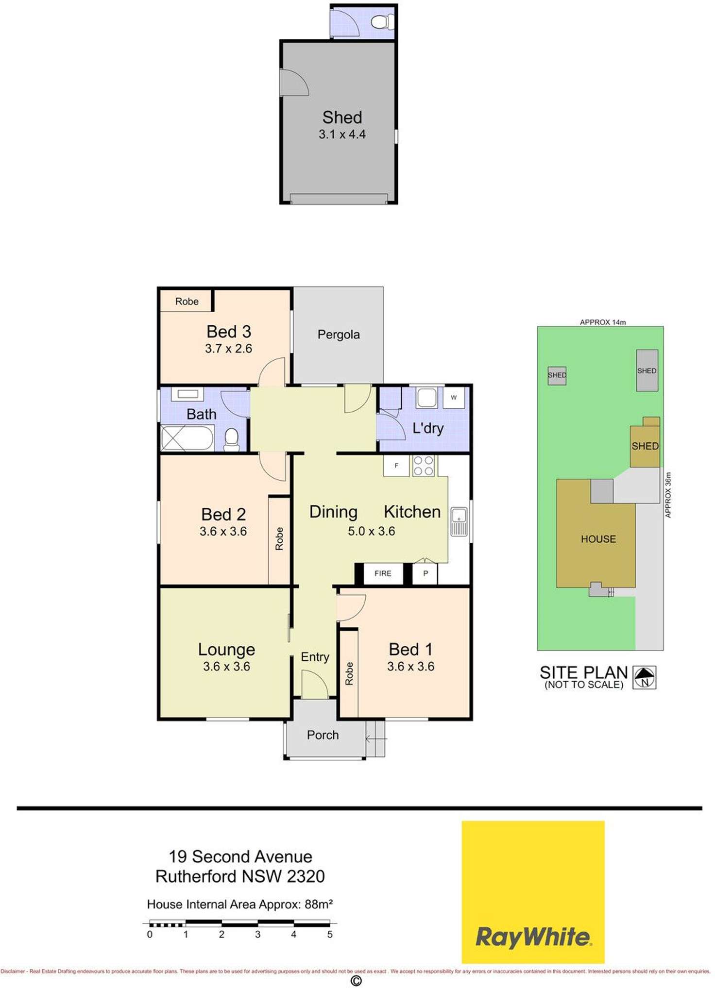 Floorplan of Homely house listing, 19 Second Avenue, Rutherford NSW 2320