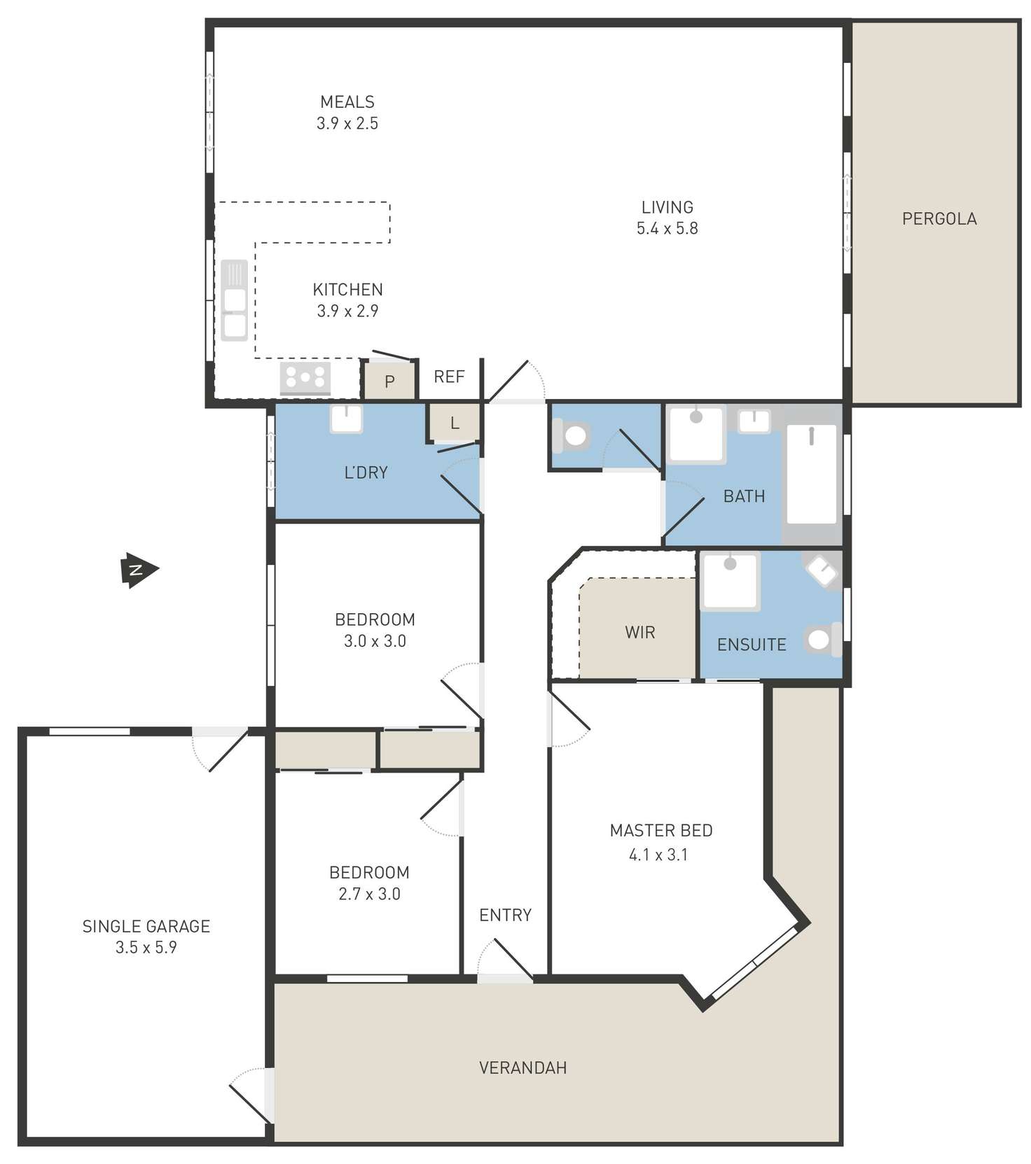 Floorplan of Homely house listing, 3 Charing Cross Place, Wyndham Vale VIC 3024