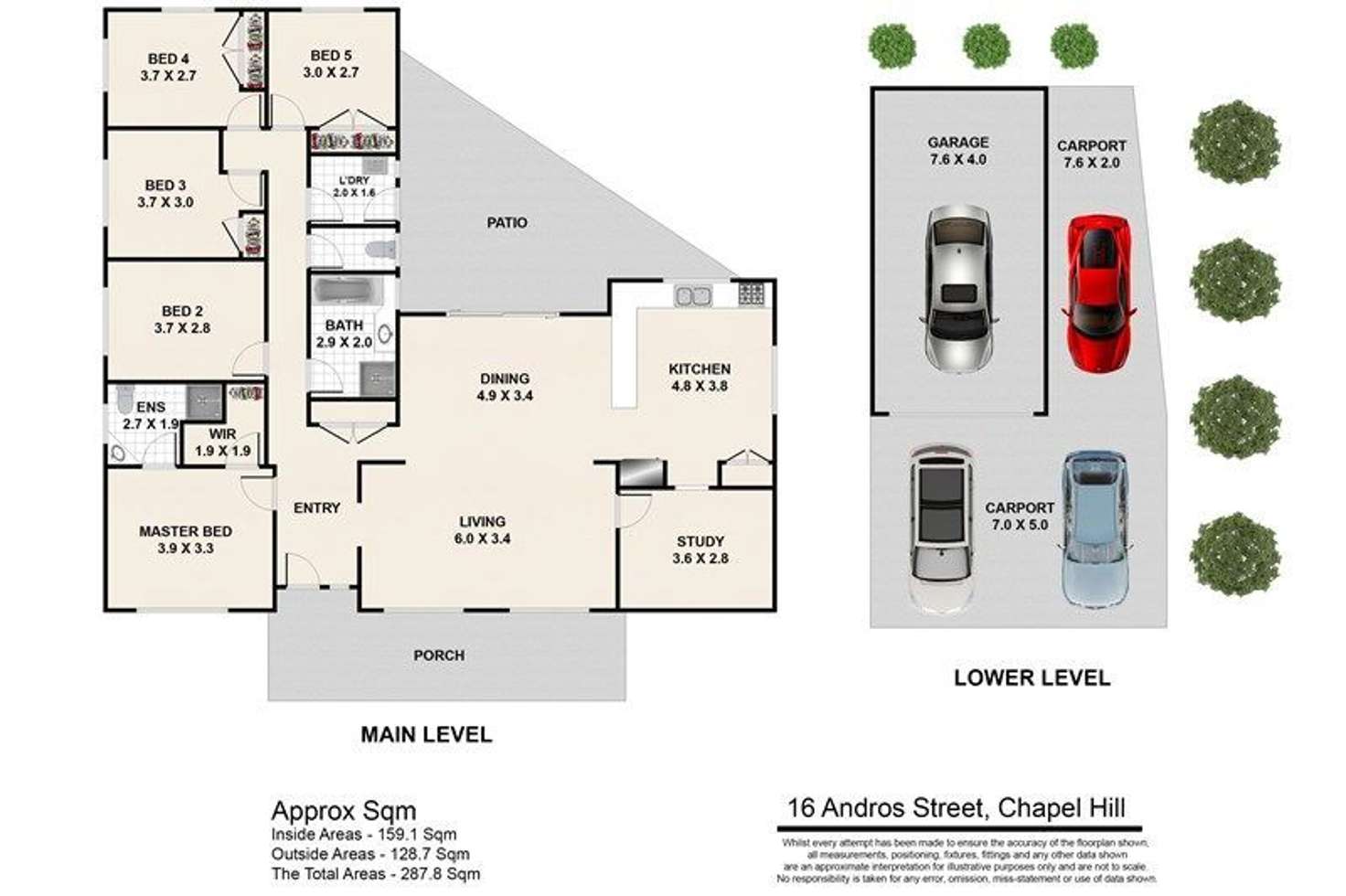 Floorplan of Homely house listing, 16 Andros Street, Chapel Hill QLD 4069