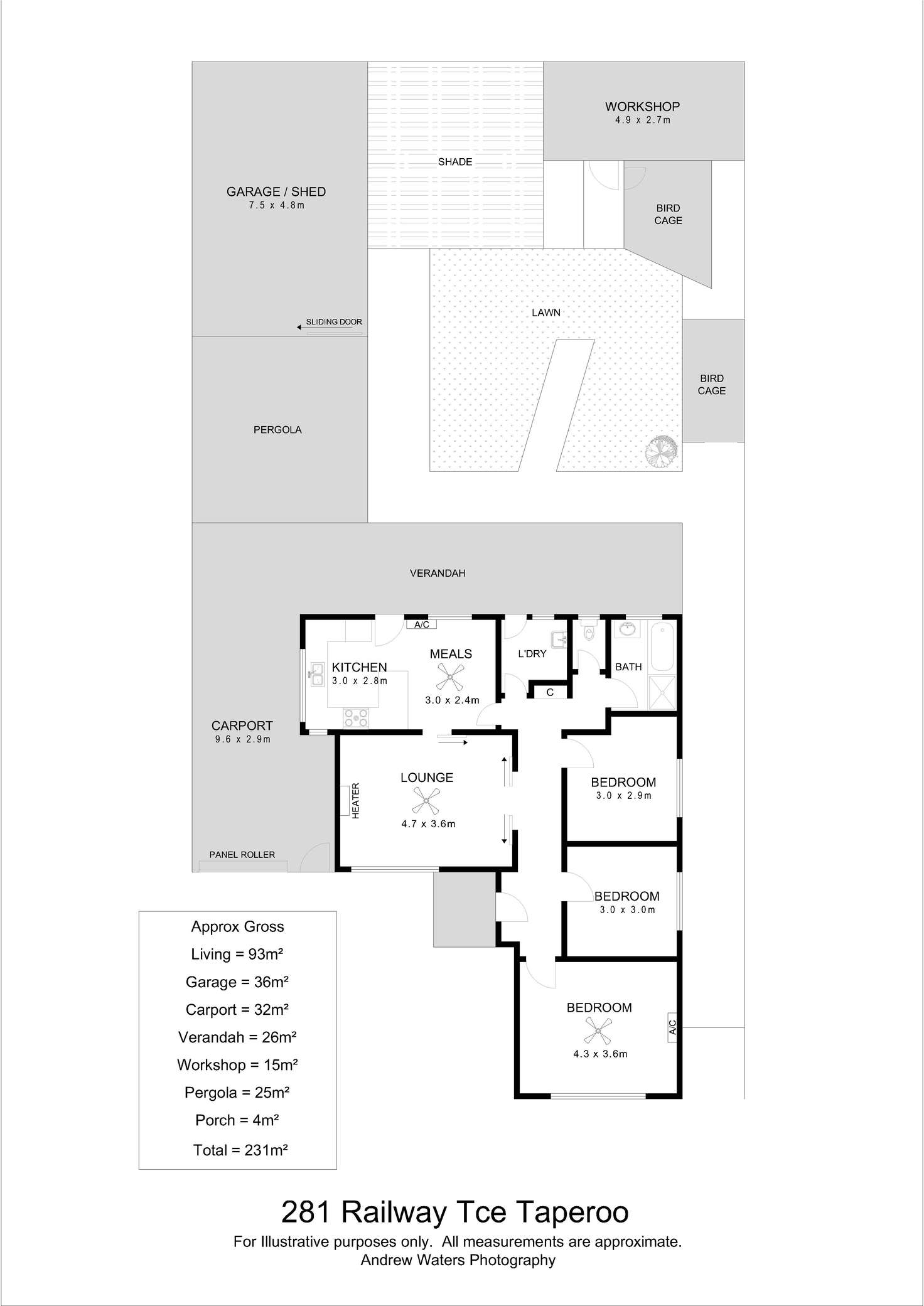 Floorplan of Homely house listing, 281 Railway Terrace, Taperoo SA 5017
