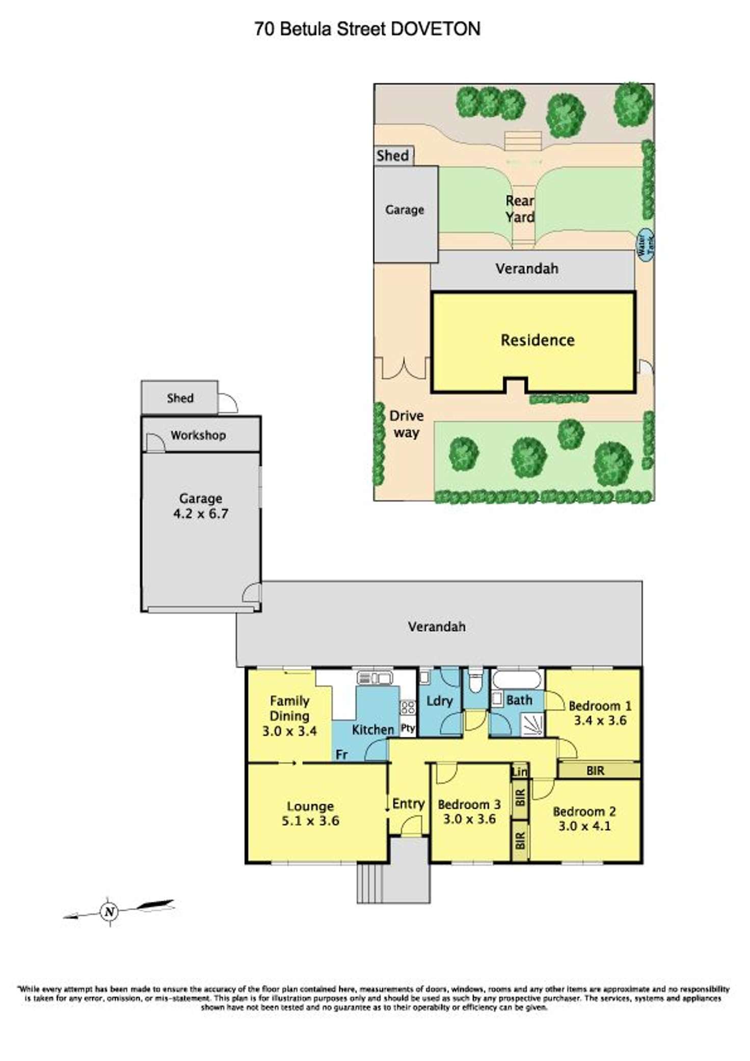 Floorplan of Homely house listing, 70 Betula Street, Doveton VIC 3177