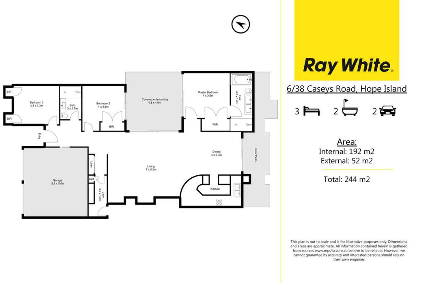 Floorplan of Homely house listing, 6/38 Caseys Road, Hope Island QLD 4212