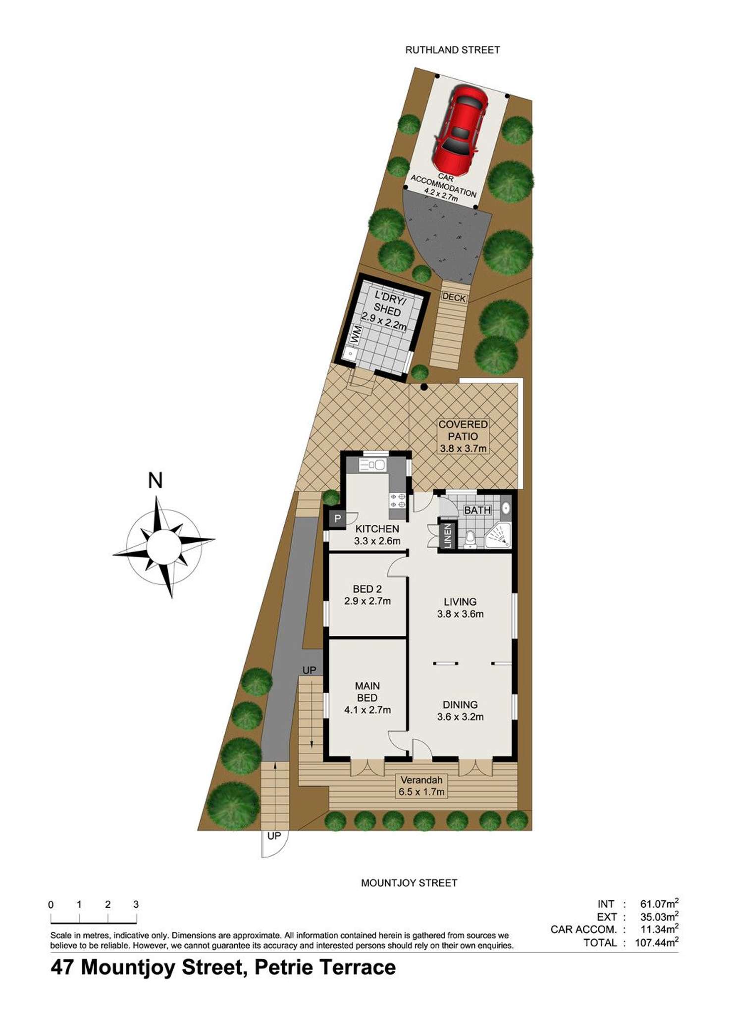 Floorplan of Homely house listing, 47 Mountjoy Street, Petrie Terrace QLD 4000