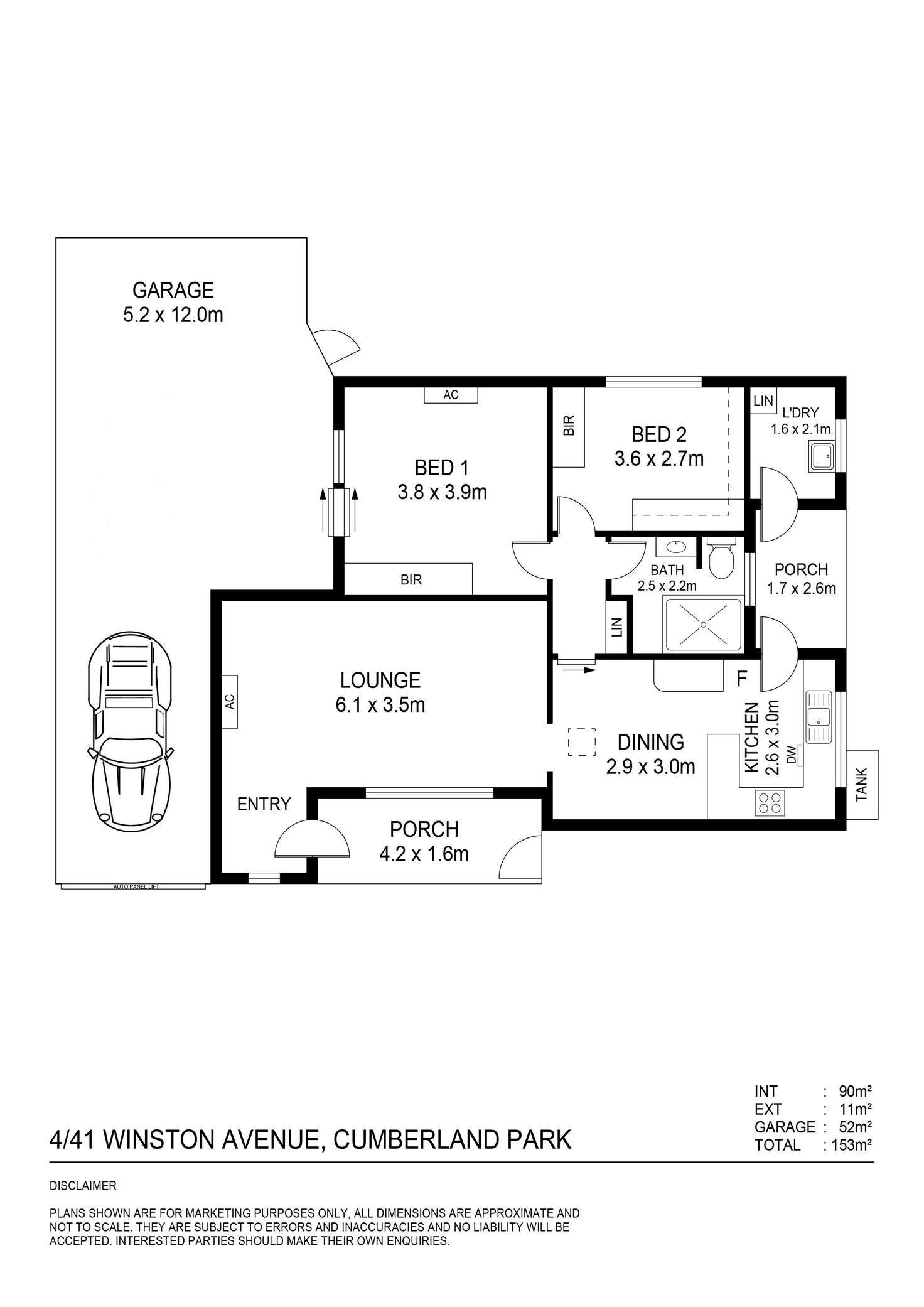 Floorplan of Homely unit listing, 4/41 Winston Avenue, Cumberland Park SA 5041