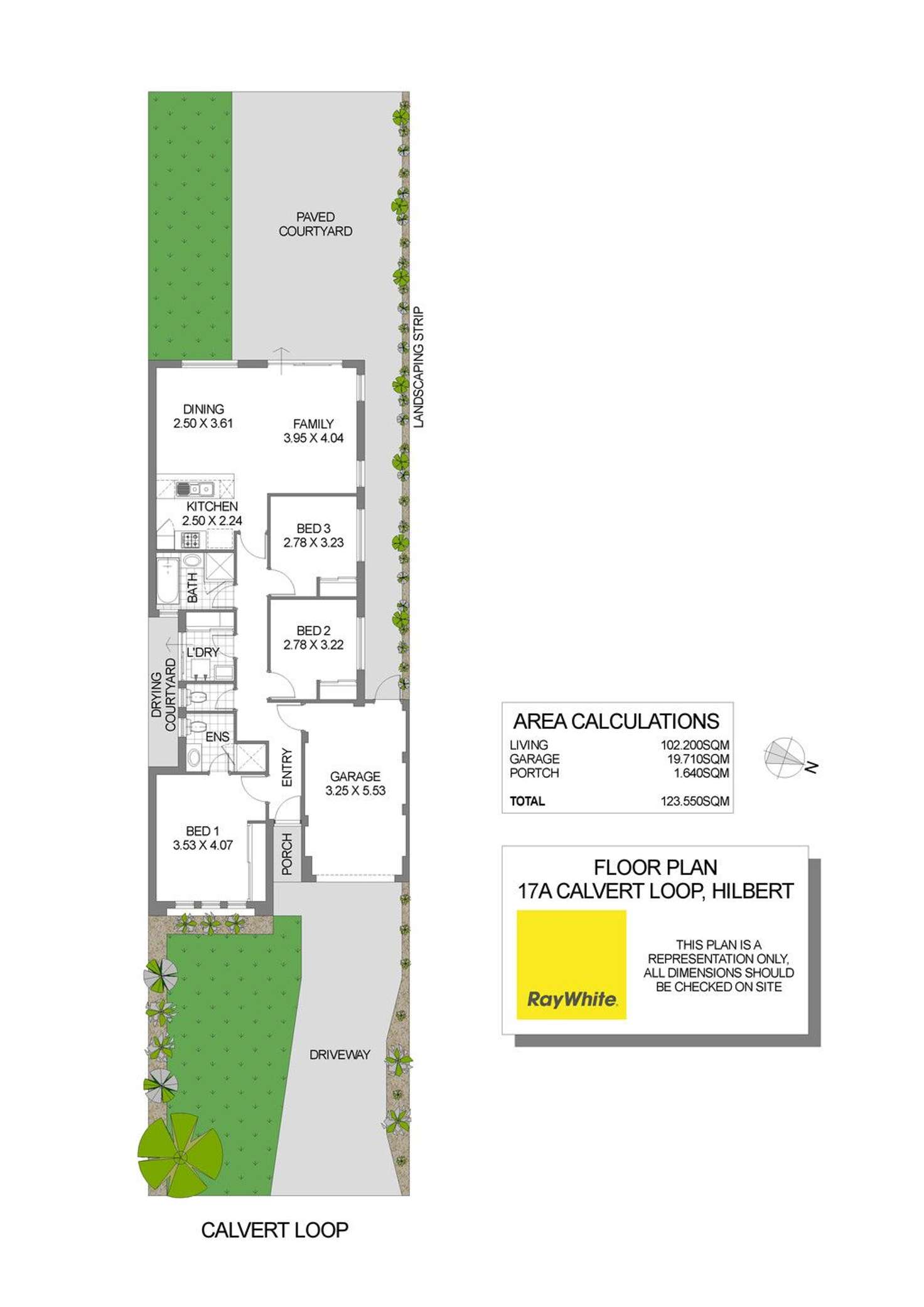 Floorplan of Homely house listing, 17A Calvert Loop, Hilbert WA 6112