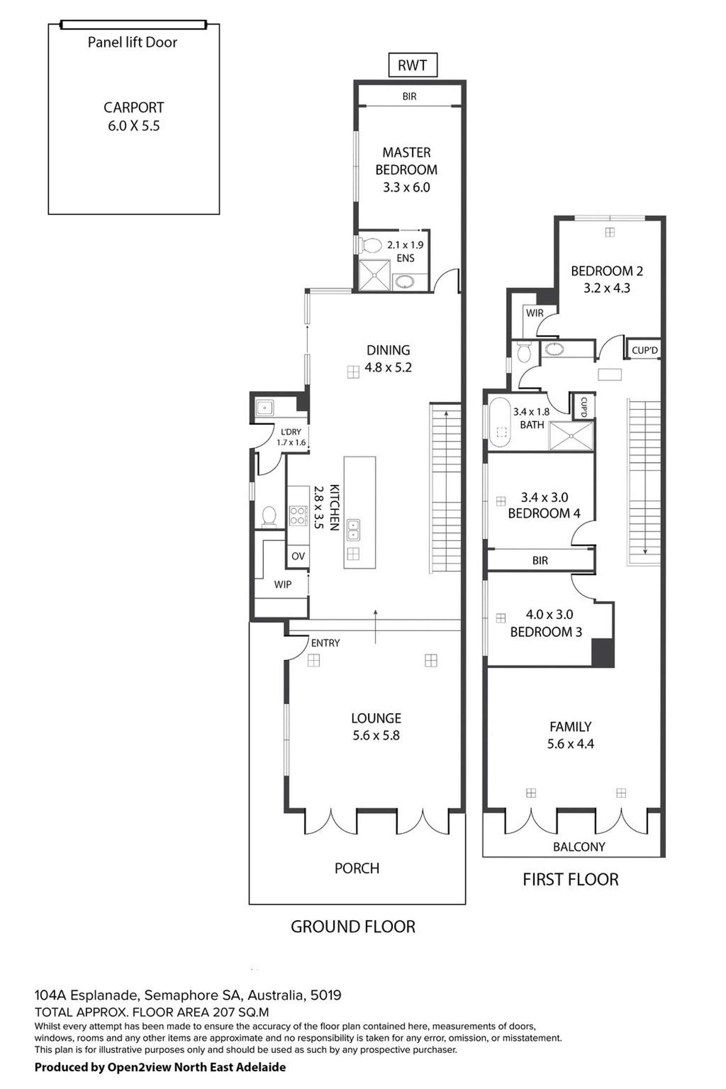 Floorplan of Homely house listing, 104a Esplanade, Semaphore SA 5019