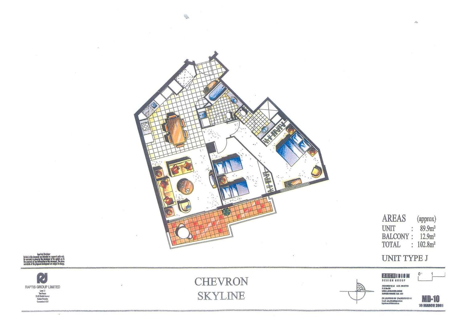 Floorplan of Homely apartment listing, 1144/23 Ferny Avenue, Surfers Paradise QLD 4217