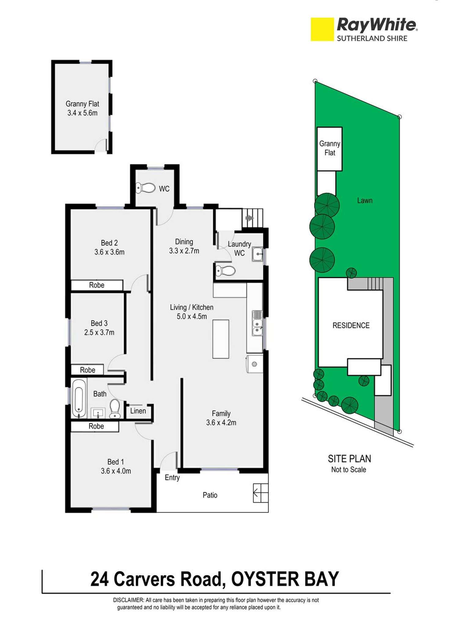 Floorplan of Homely house listing, 24 Carvers Road, Oyster Bay NSW 2225