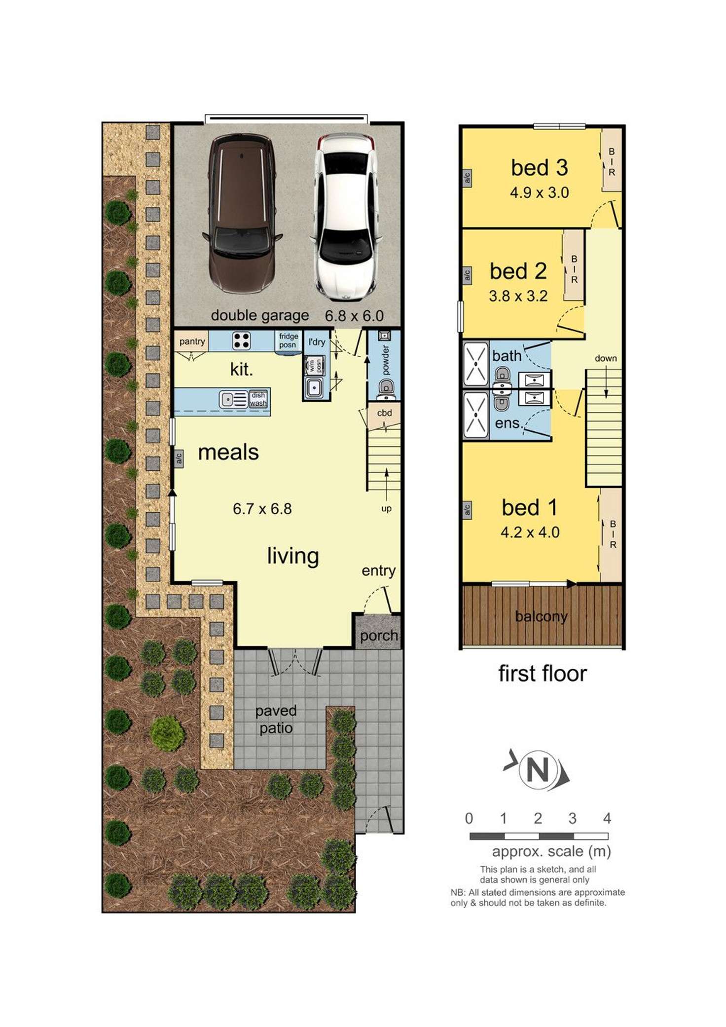 Floorplan of Homely townhouse listing, 47/111 Kinross Avenue, Edithvale VIC 3196