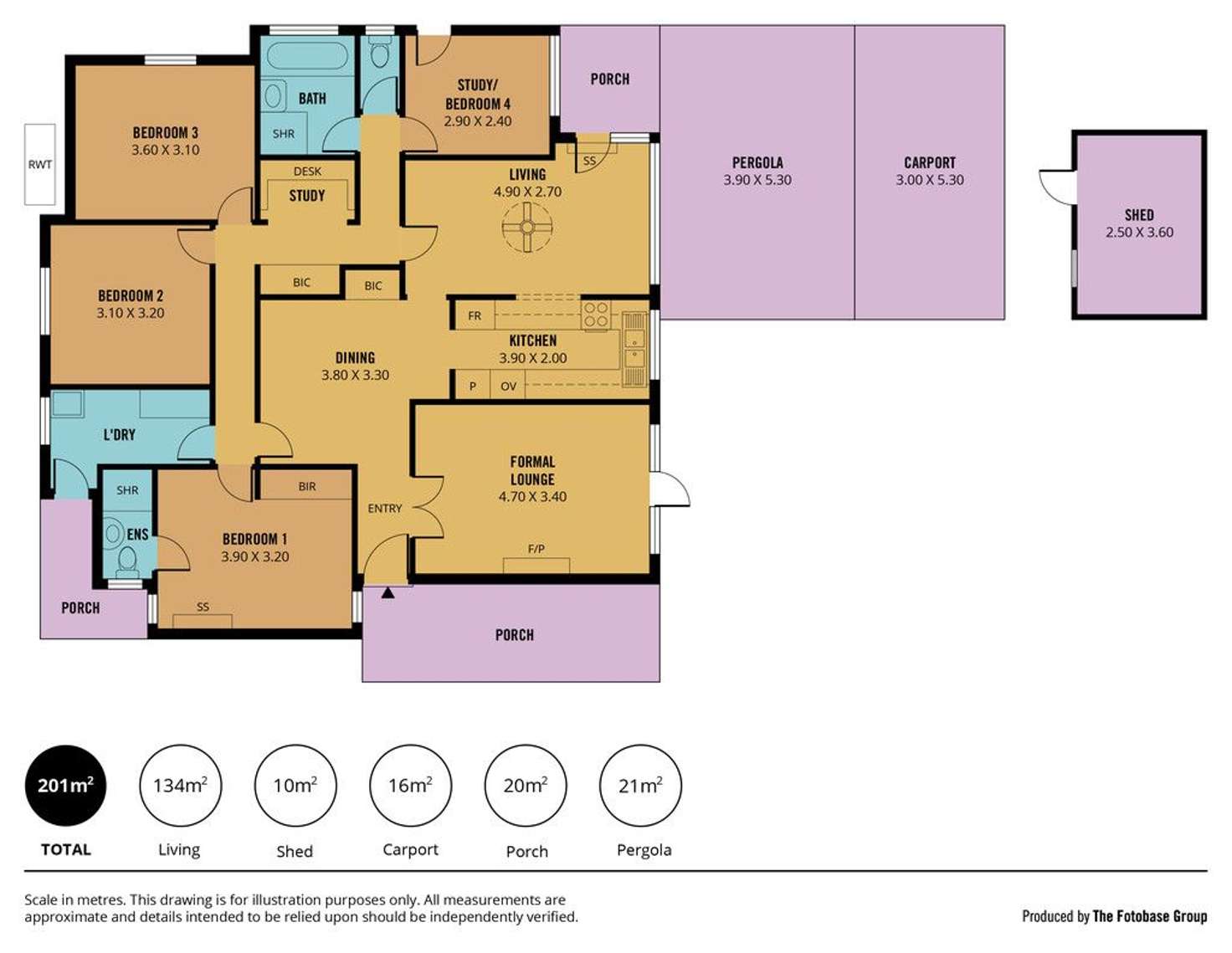 Floorplan of Homely house listing, 4a Wooltana Avenue, Myrtle Bank SA 5064