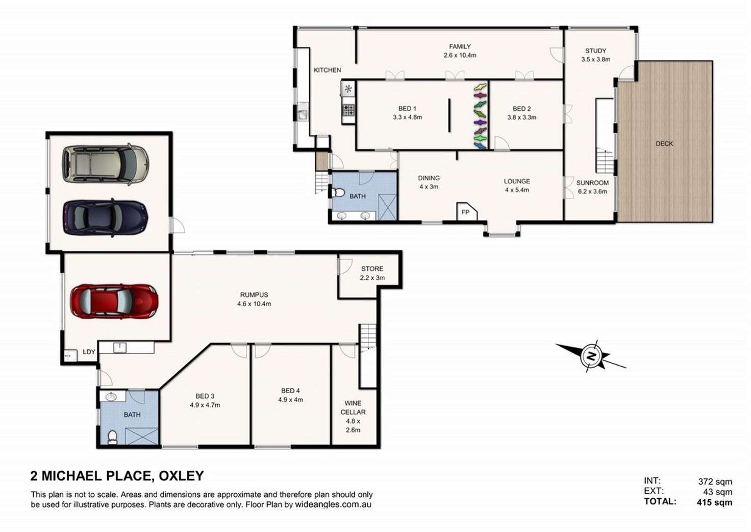 Floorplan of Homely house listing, 2 Michael Place, Oxley QLD 4075