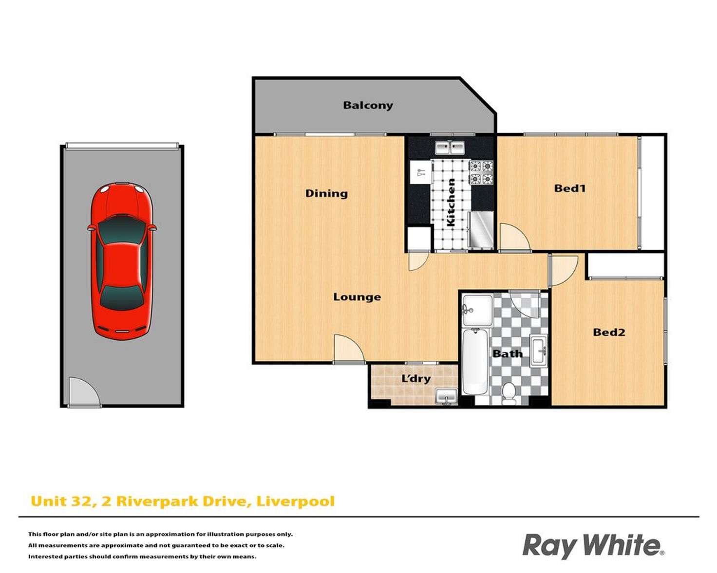 Floorplan of Homely house listing, 32/2 Riverpark Drive, Liverpool NSW 2170