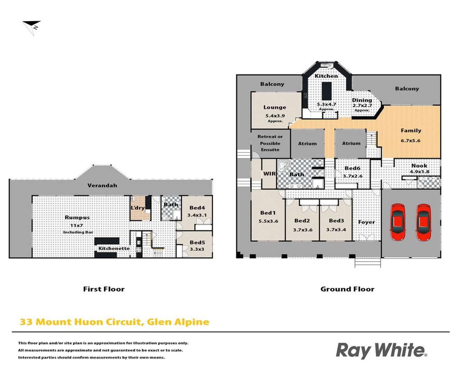 Floorplan of Homely house listing, 33 Mount Huon Circuit, Glen Alpine NSW 2560