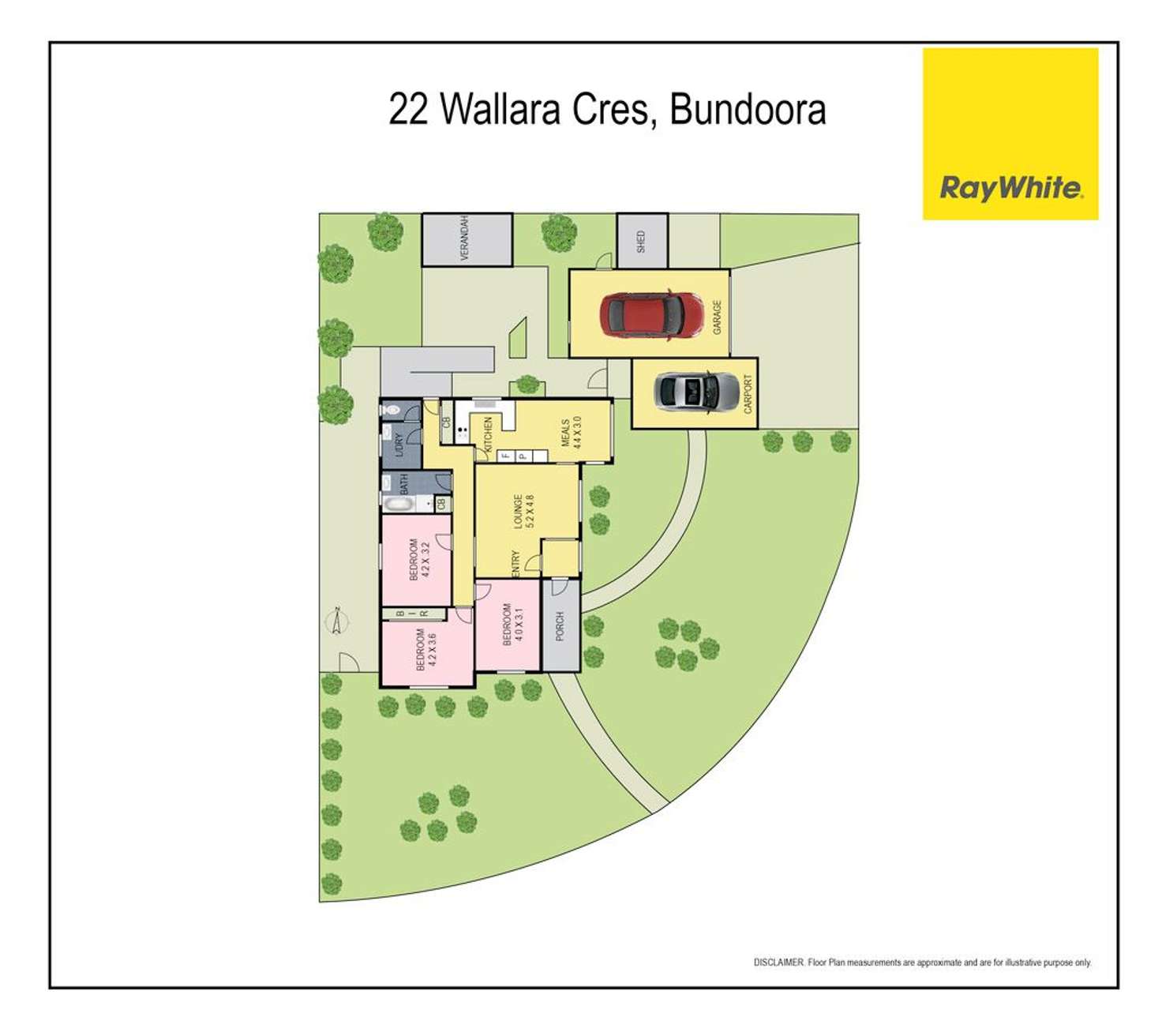 Floorplan of Homely house listing, 22 Wallara Crescent, Bundoora VIC 3083