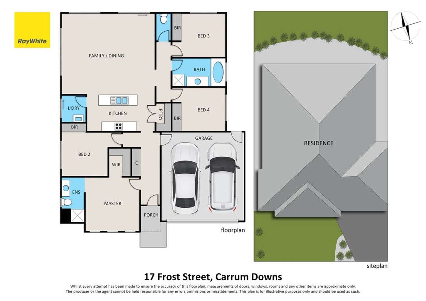 Floorplan of Homely house listing, 17 Frost Street, Carrum Downs VIC 3201