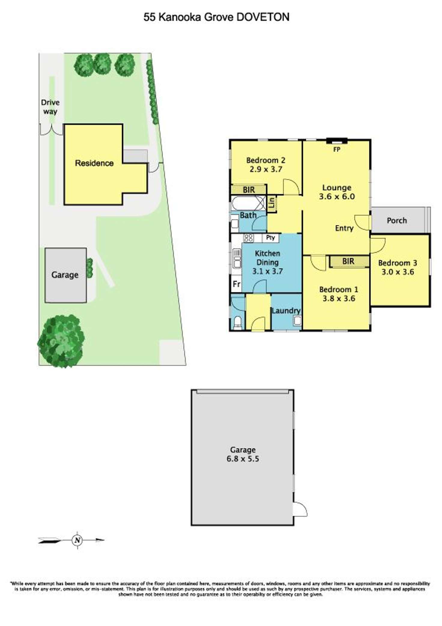 Floorplan of Homely house listing, 55 Kanooka Grove, Doveton VIC 3177