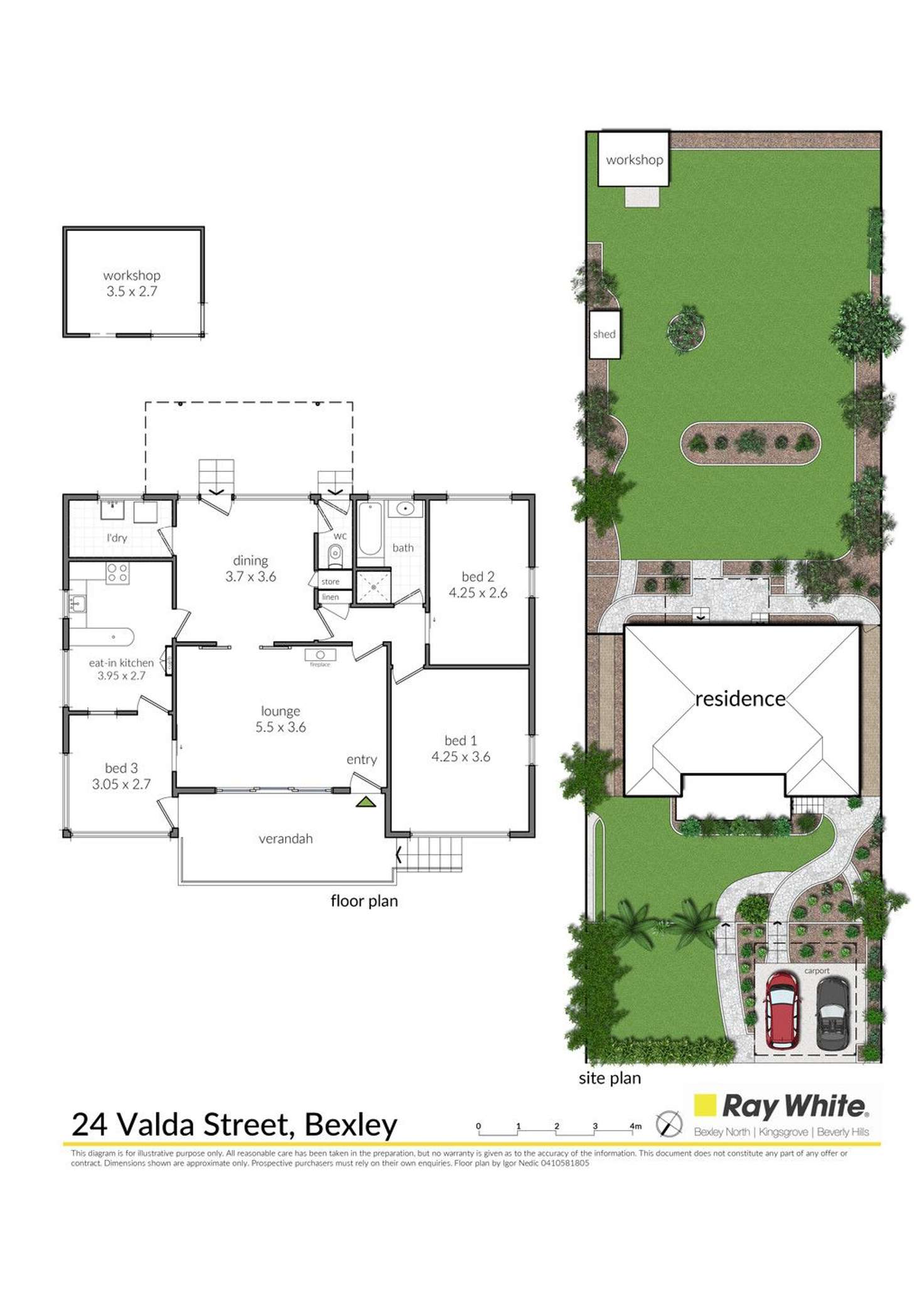 Floorplan of Homely house listing, 24 Valda Street, Bexley NSW 2207