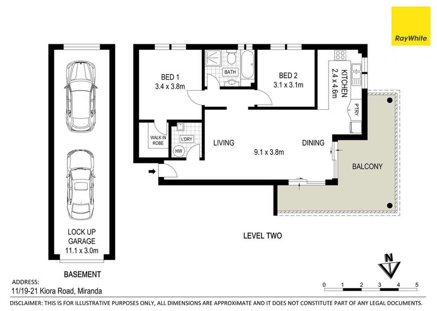 Floorplan of Homely apartment listing, 11/19-21 Kiora Road, Miranda NSW 2228