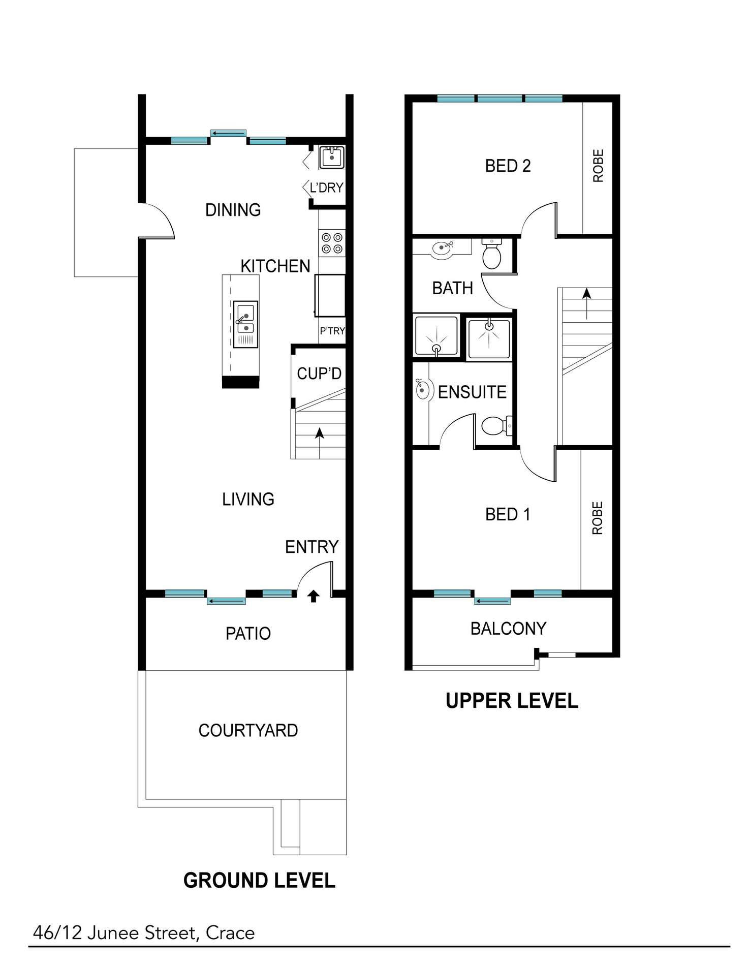 Floorplan of Homely house listing, 46/12 Junee Street, Crace ACT 2911