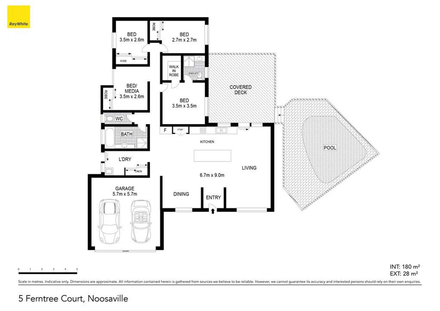 Floorplan of Homely house listing, 5 Ferntree Court, Noosaville QLD 4566