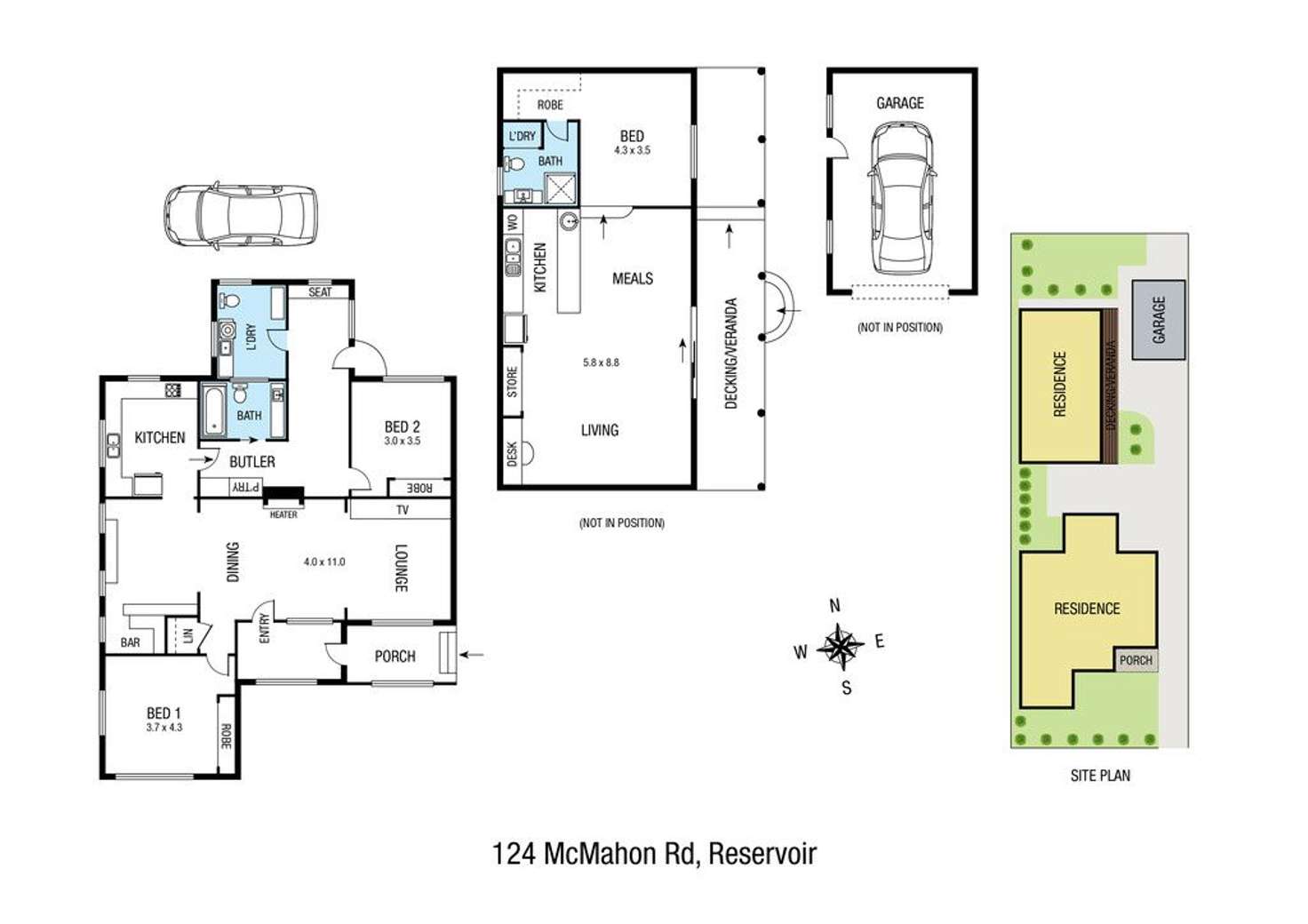 Floorplan of Homely house listing, 124 McMahon Road, Reservoir VIC 3073