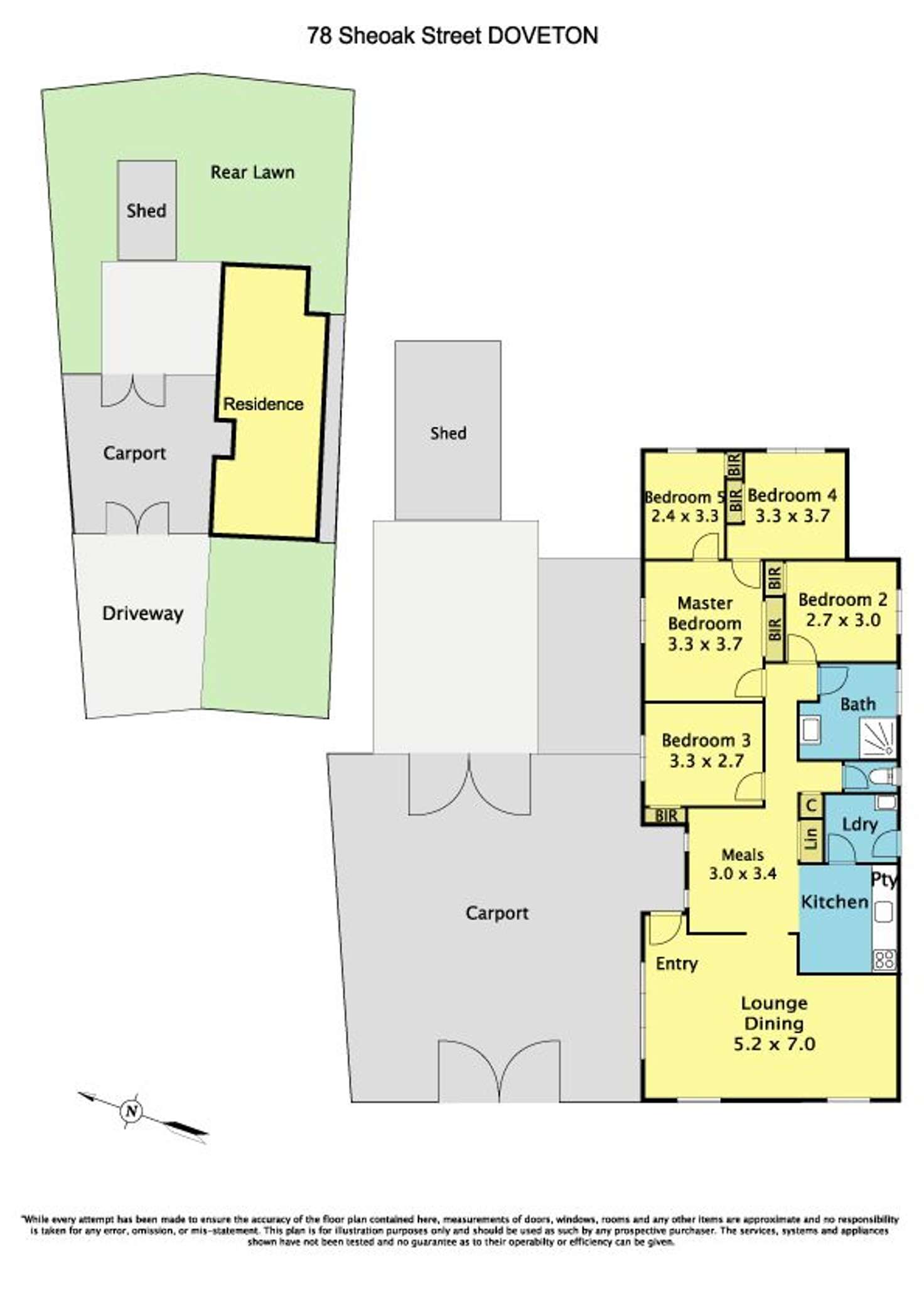 Floorplan of Homely house listing, 78 Sheoak Street, Doveton VIC 3177