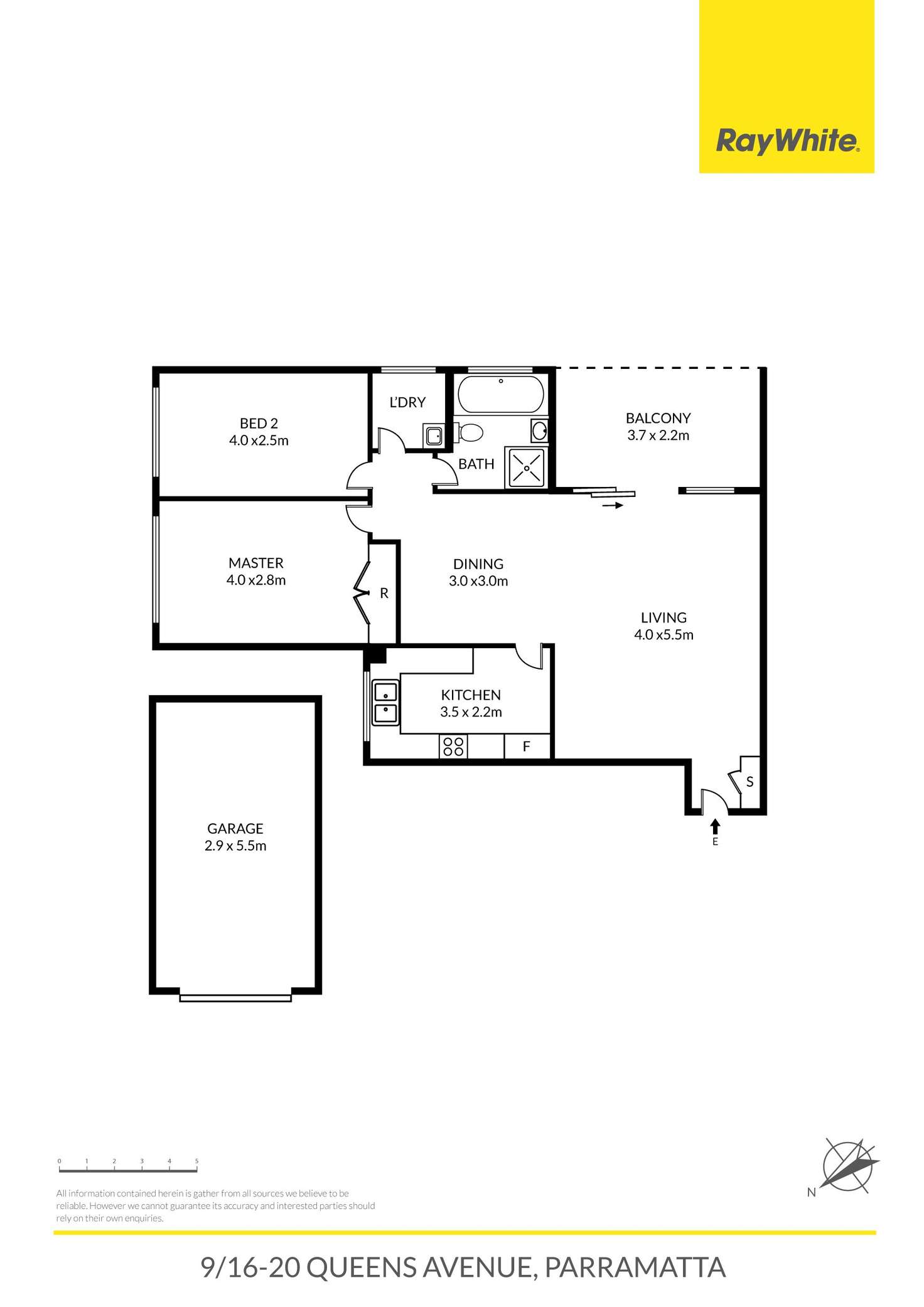 Floorplan of Homely unit listing, 9/16-20 Queens Avenue, Parramatta NSW 2150