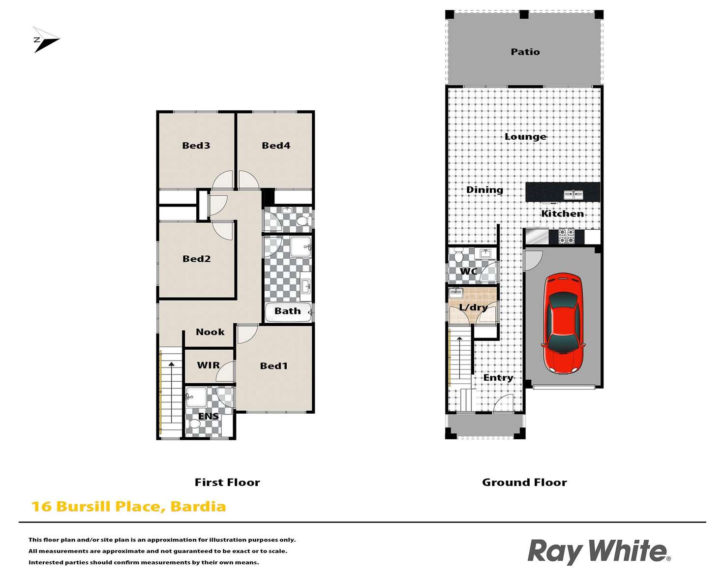 Floorplan of Homely house listing, 16 Bursill Place, Bardia NSW 2565