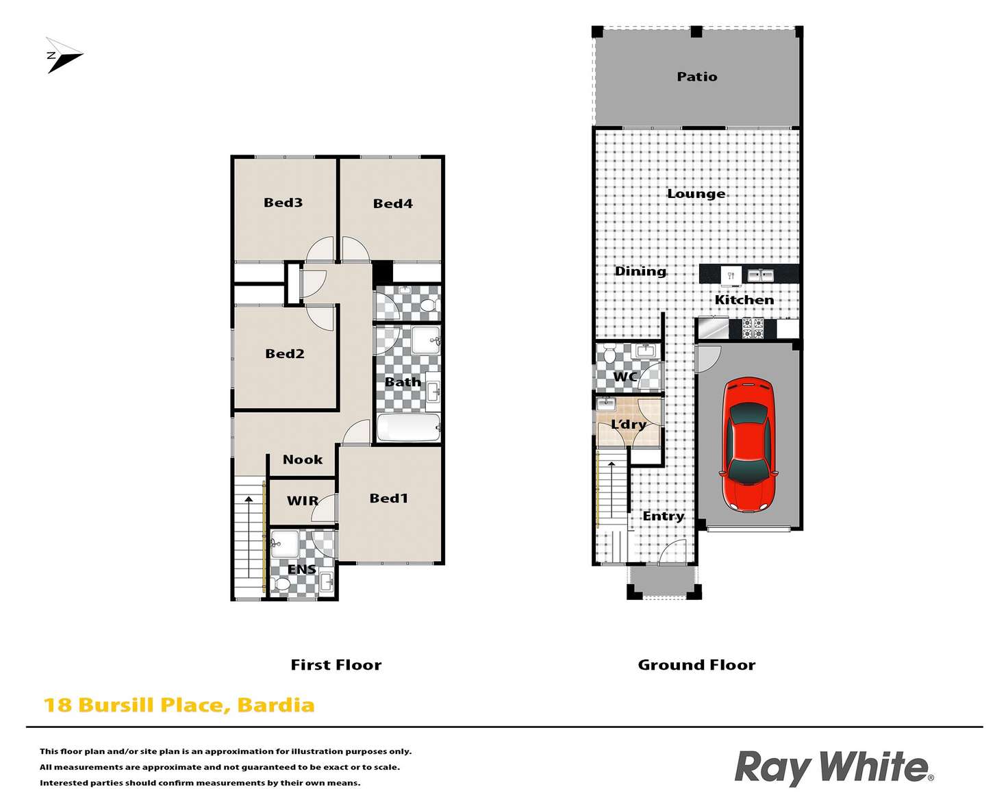 Floorplan of Homely house listing, 18 Bursill Place, Bardia NSW 2565