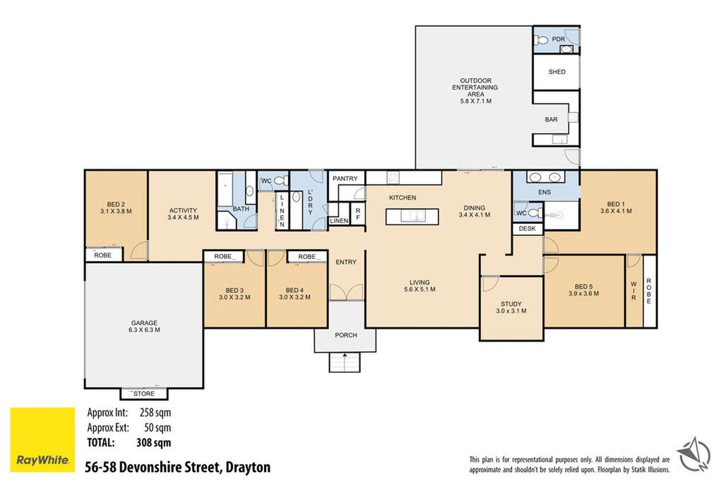 Floorplan of Homely house listing, 56-58 Devonshire Street, Drayton QLD 4350