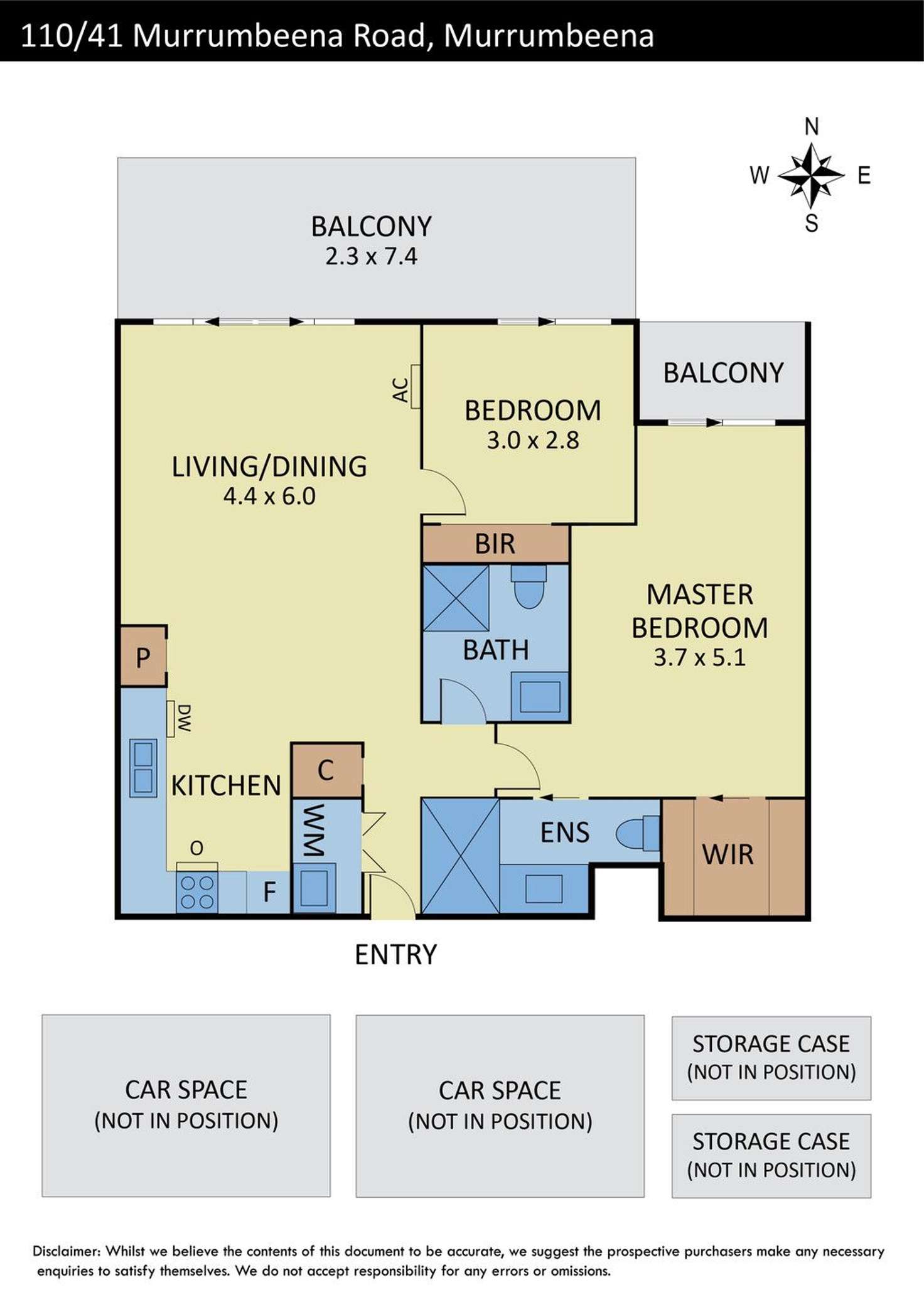 Floorplan of Homely apartment listing, 110/41 Murrumbeena Road, Murrumbeena VIC 3163