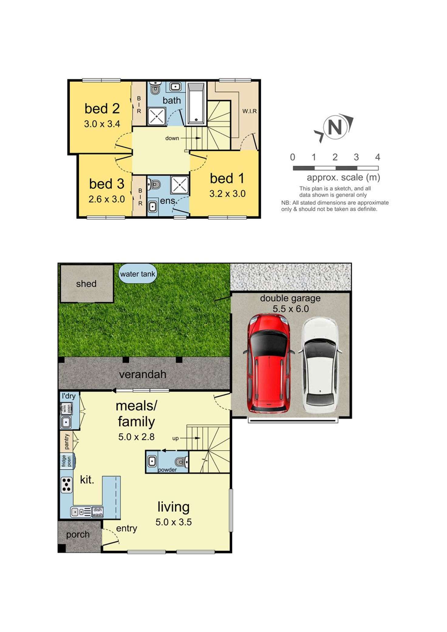 Floorplan of Homely townhouse listing, 2/11 Monash Drive, Mulgrave VIC 3170