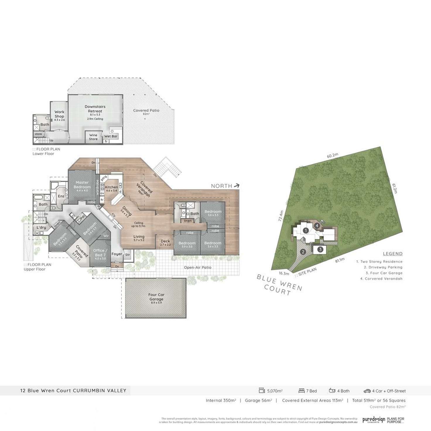 Floorplan of Homely house listing, 12 Blue Wren Court, Currumbin Valley QLD 4223