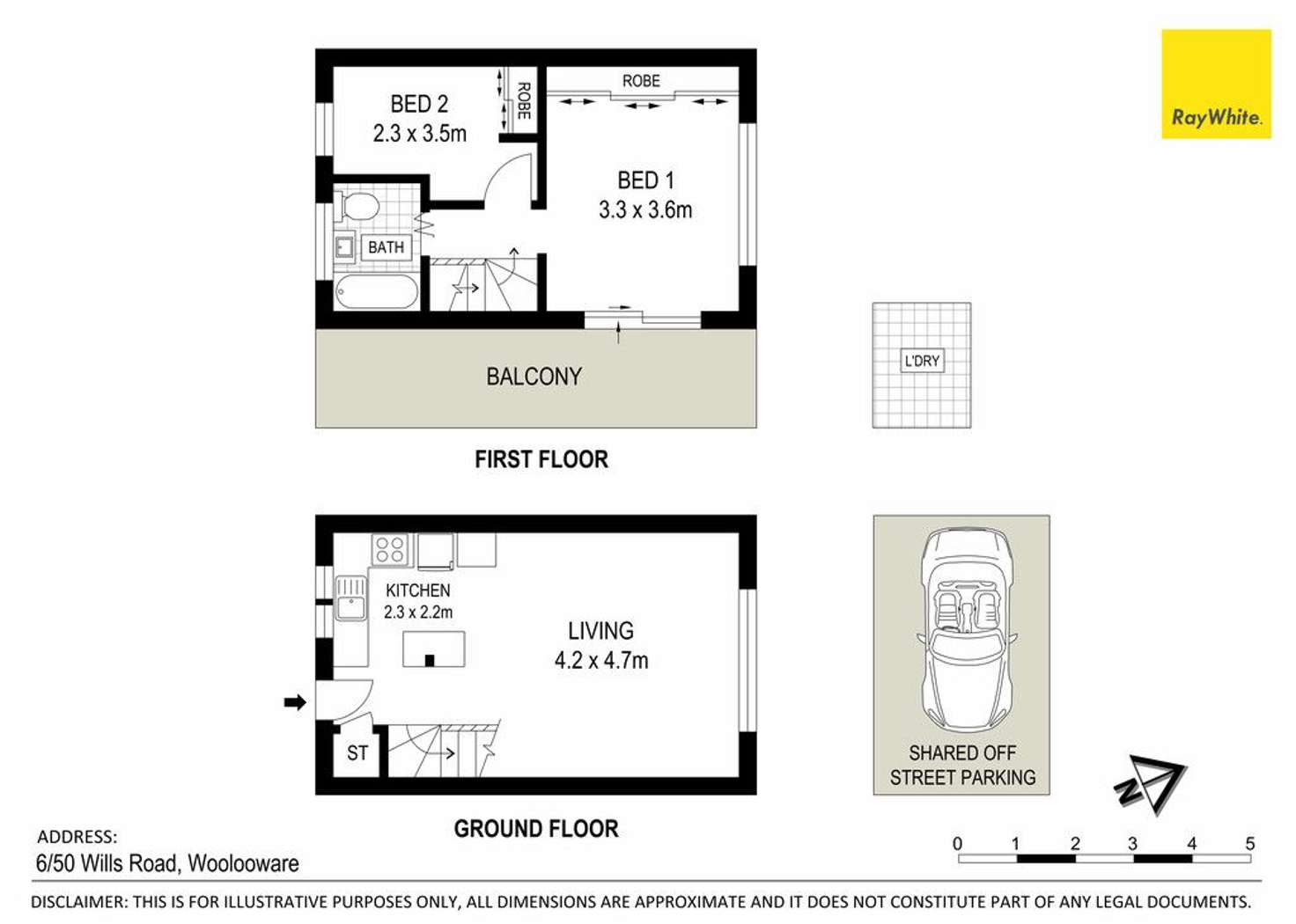 Floorplan of Homely apartment listing, 6/50 Wills Road, Woolooware NSW 2230