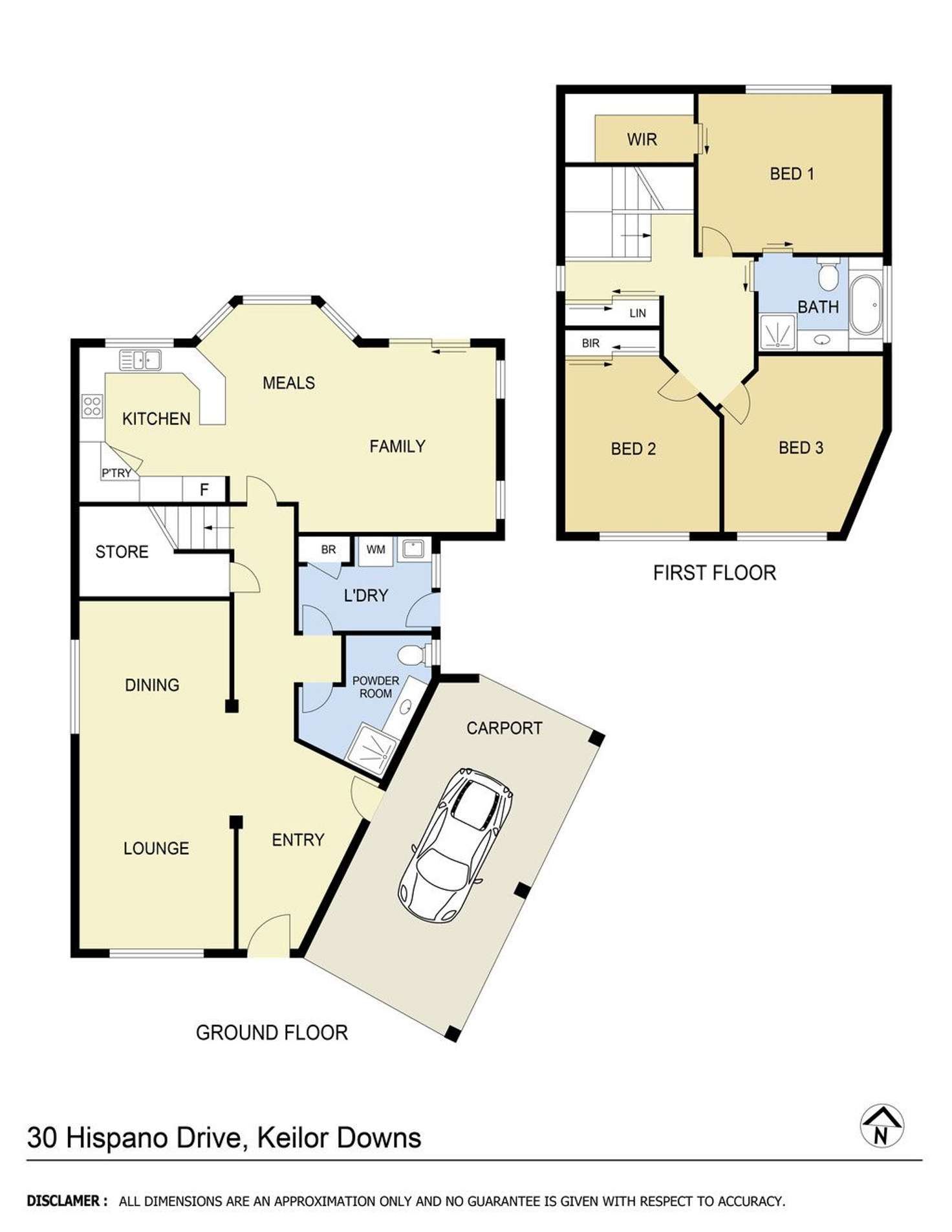 Floorplan of Homely house listing, 30 Hispano Drive, Keilor Downs VIC 3038
