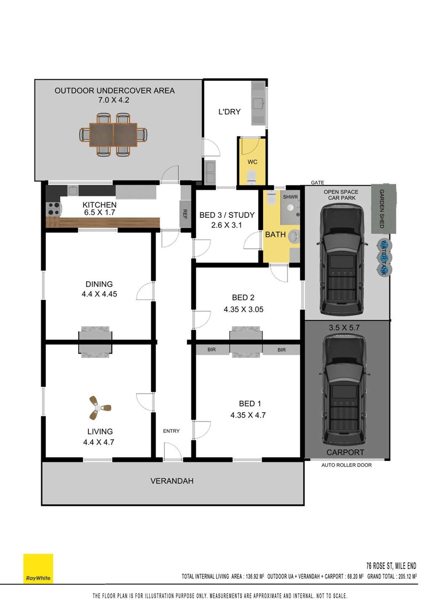 Floorplan of Homely house listing, 76 Rose Street, Mile End SA 5031