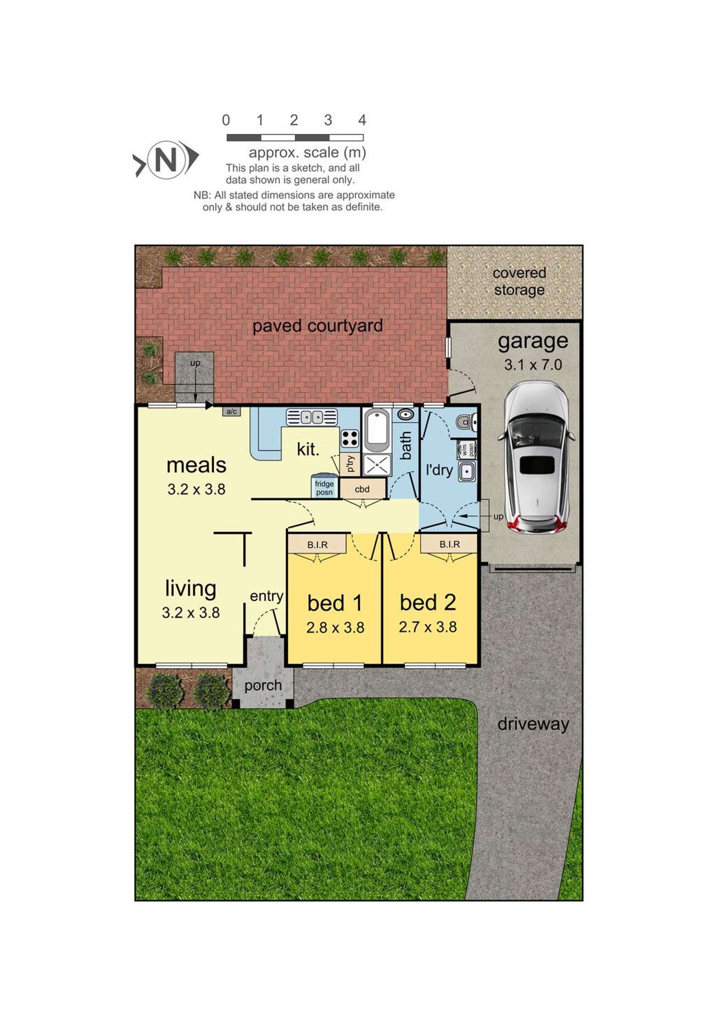 Floorplan of Homely unit listing, 2/9 Police Road, Mulgrave VIC 3170