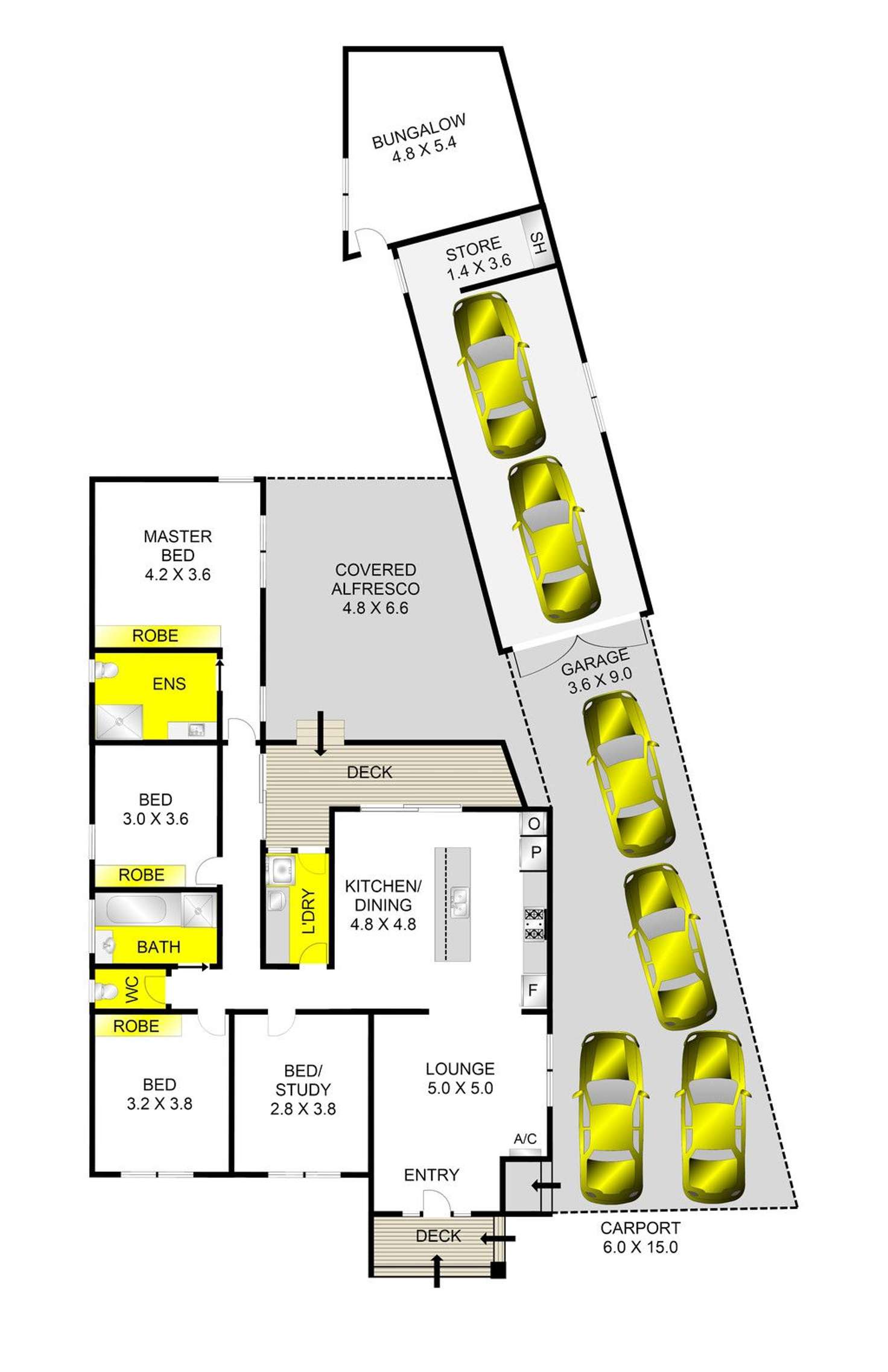 Floorplan of Homely house listing, 18 Gull Street, Norlane VIC 3214
