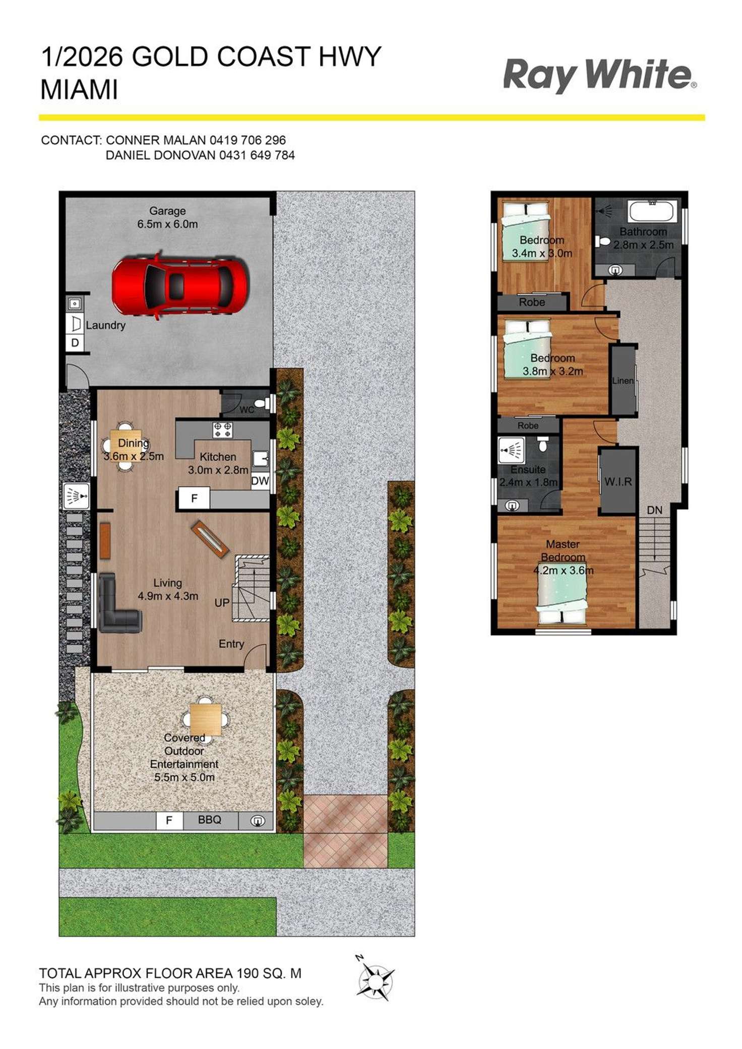 Floorplan of Homely unit listing, 1/2026 Gold Coast Highway, Miami QLD 4220