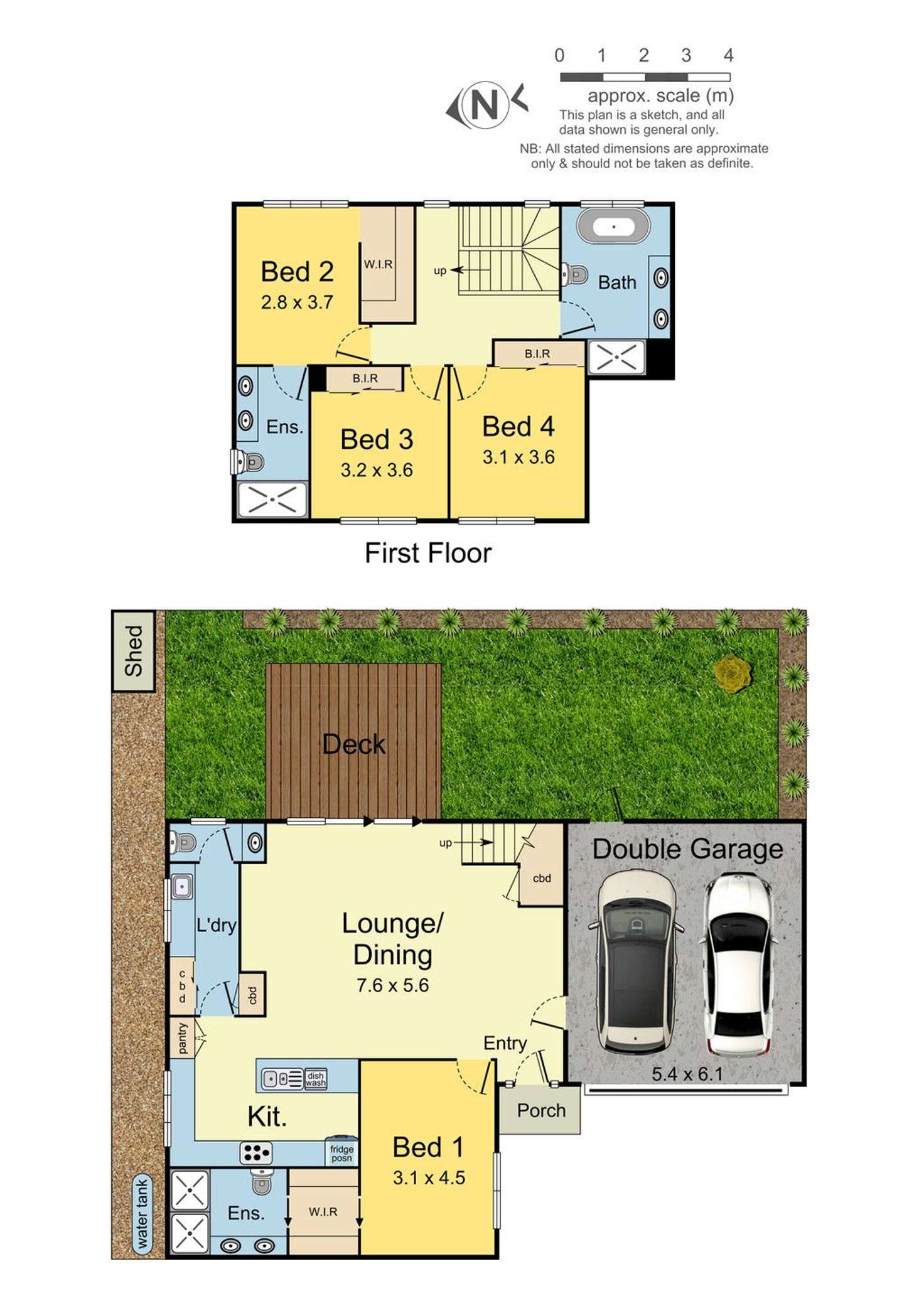 Floorplan of Homely townhouse listing, 2/17 Ling Court, Mulgrave VIC 3170