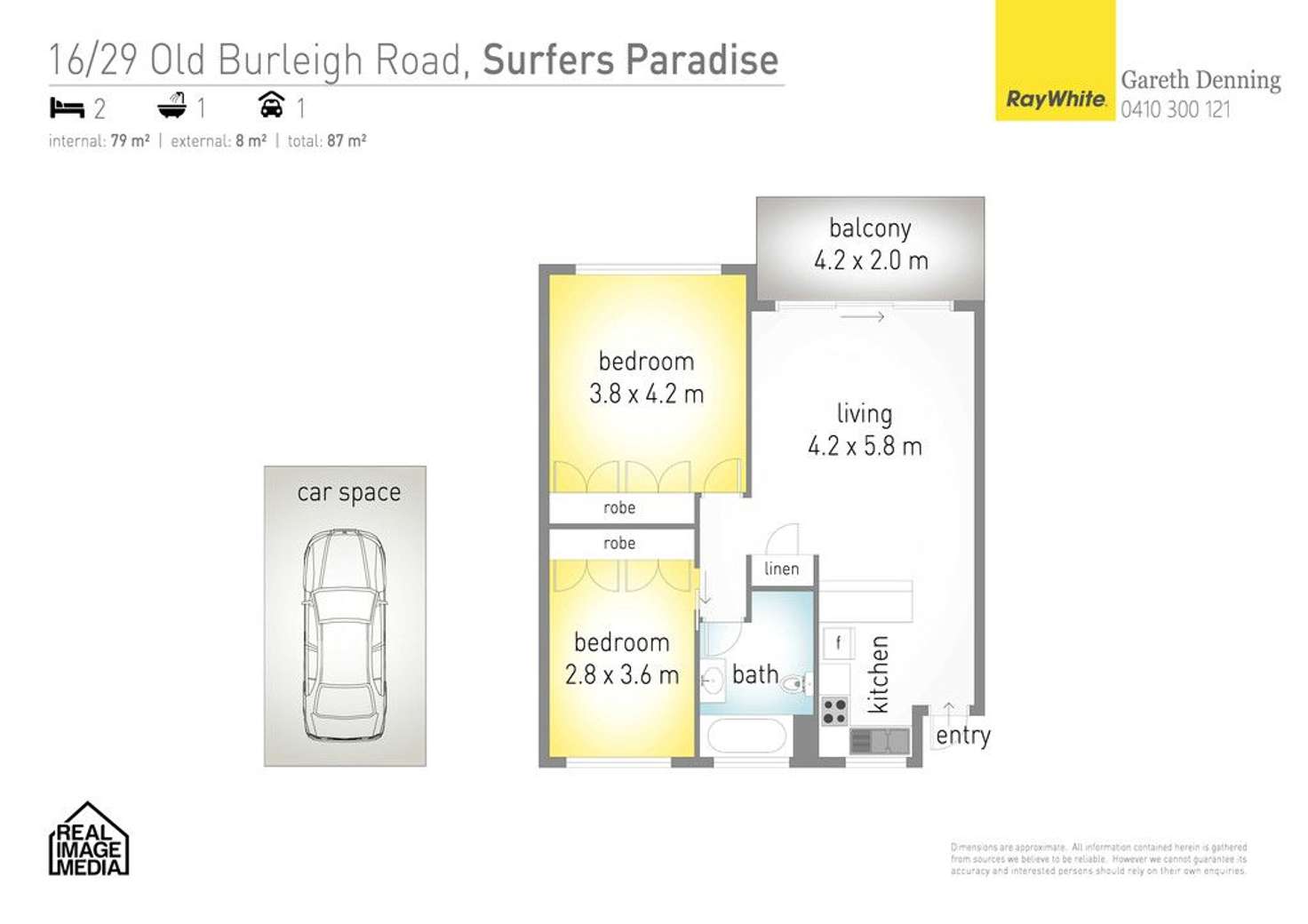 Floorplan of Homely apartment listing, 16/29 Old Burleigh Road 'Paradise Royal', Surfers Paradise QLD 4217