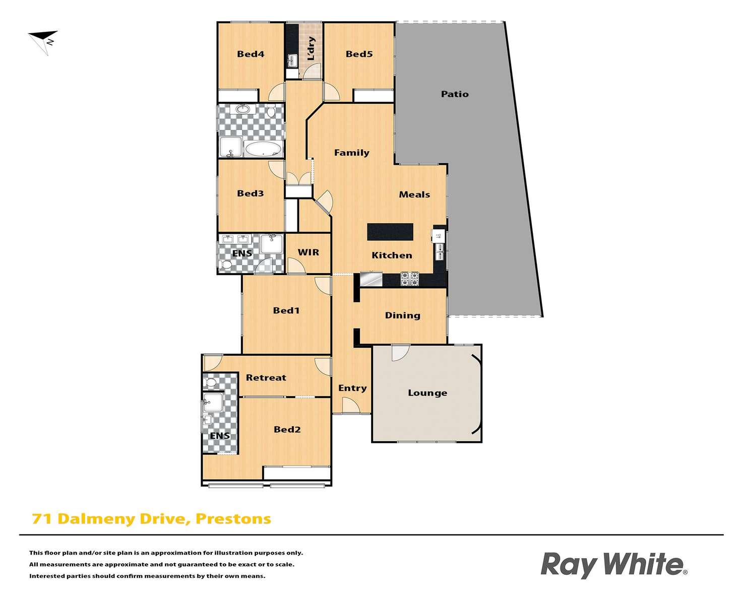 Floorplan of Homely house listing, 71 Dalmeny Drive, Prestons NSW 2170