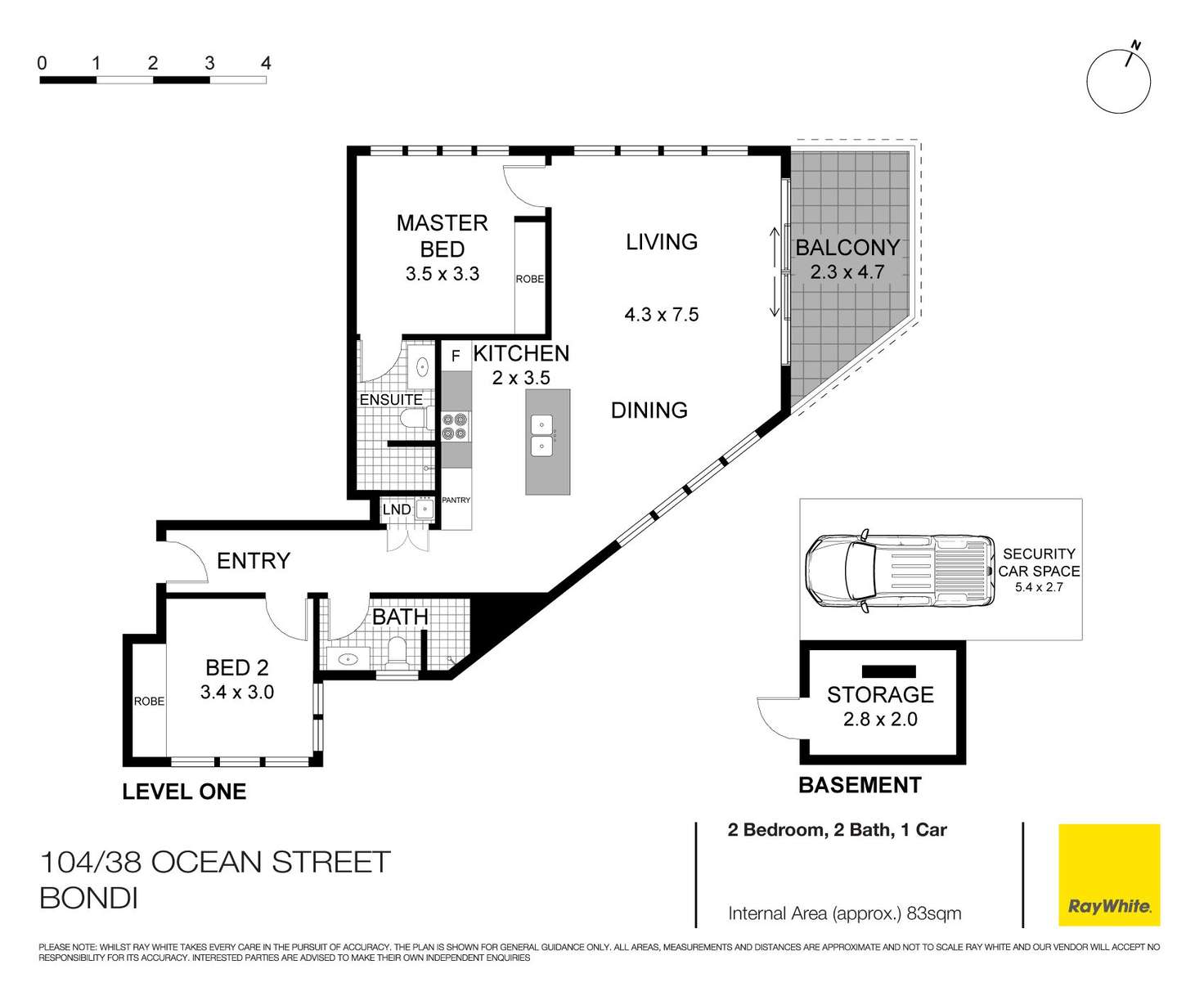 Floorplan of Homely apartment listing, 104/38 Ocean Street, Bondi NSW 2026