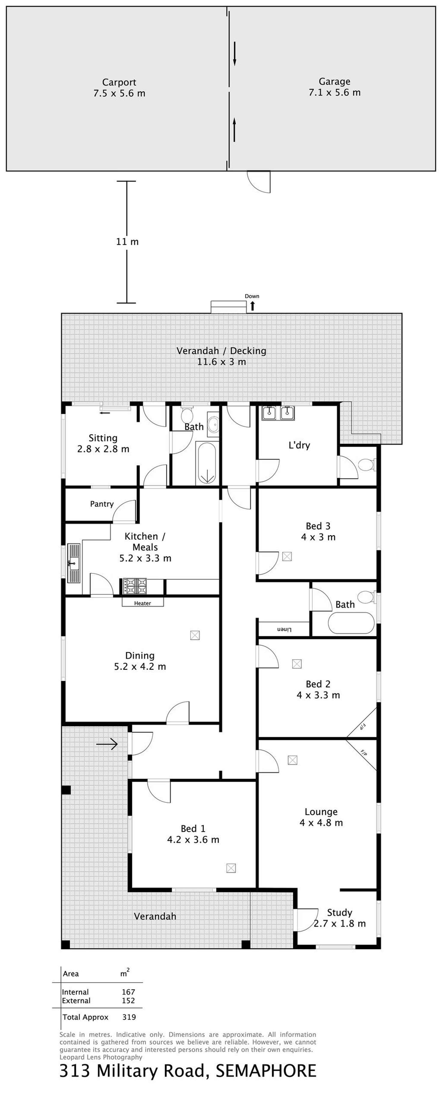 Floorplan of Homely house listing, 313 Military Road, Semaphore SA 5019