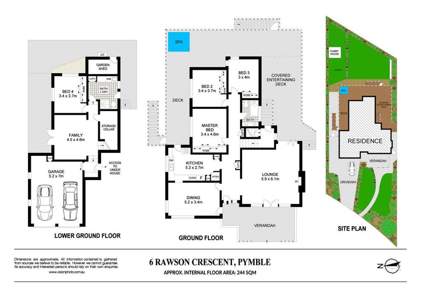 Floorplan of Homely house listing, 6 Rawson Crescent, Pymble NSW 2073