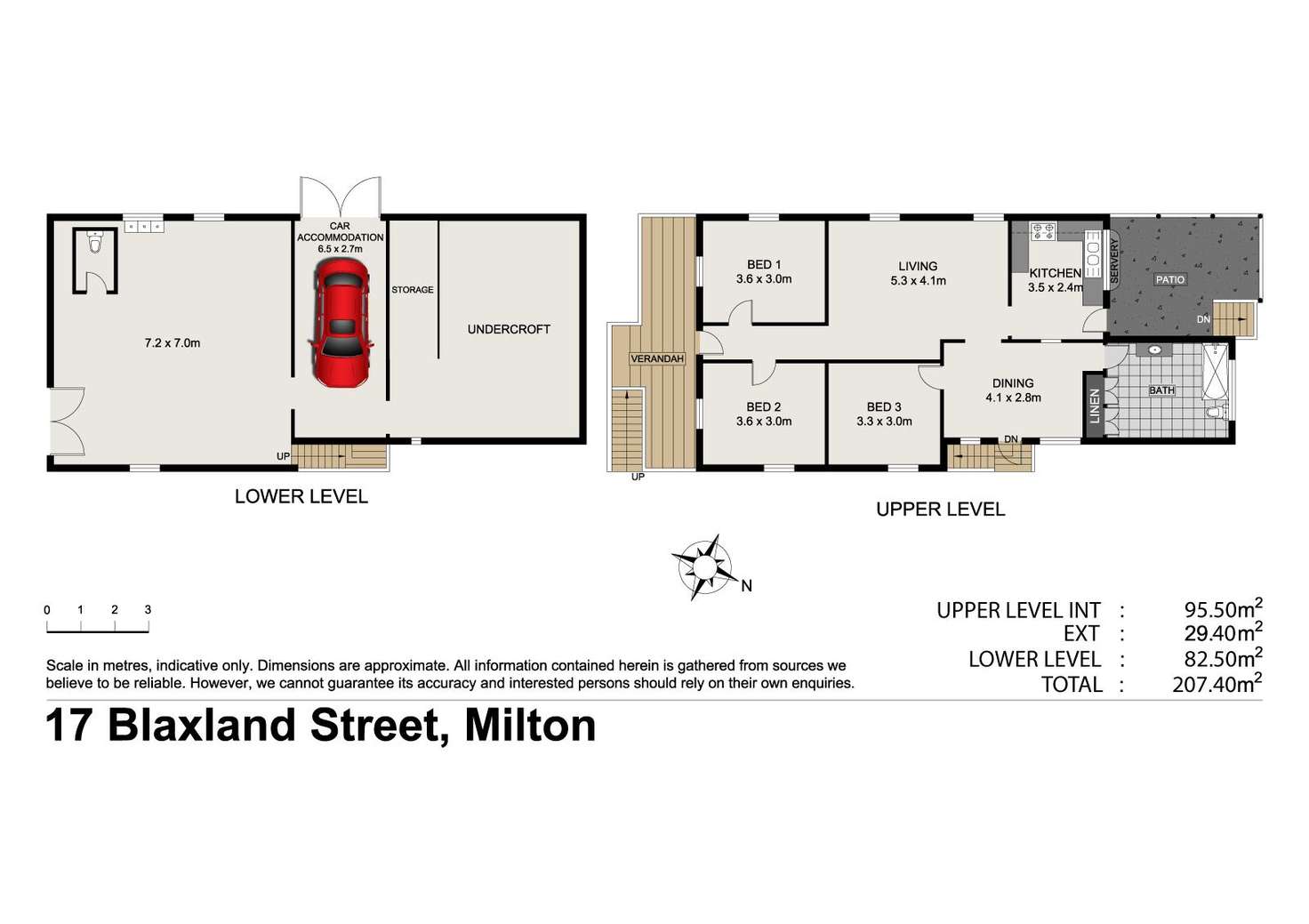 Floorplan of Homely house listing, 17 Blaxland Street, Milton QLD 4064