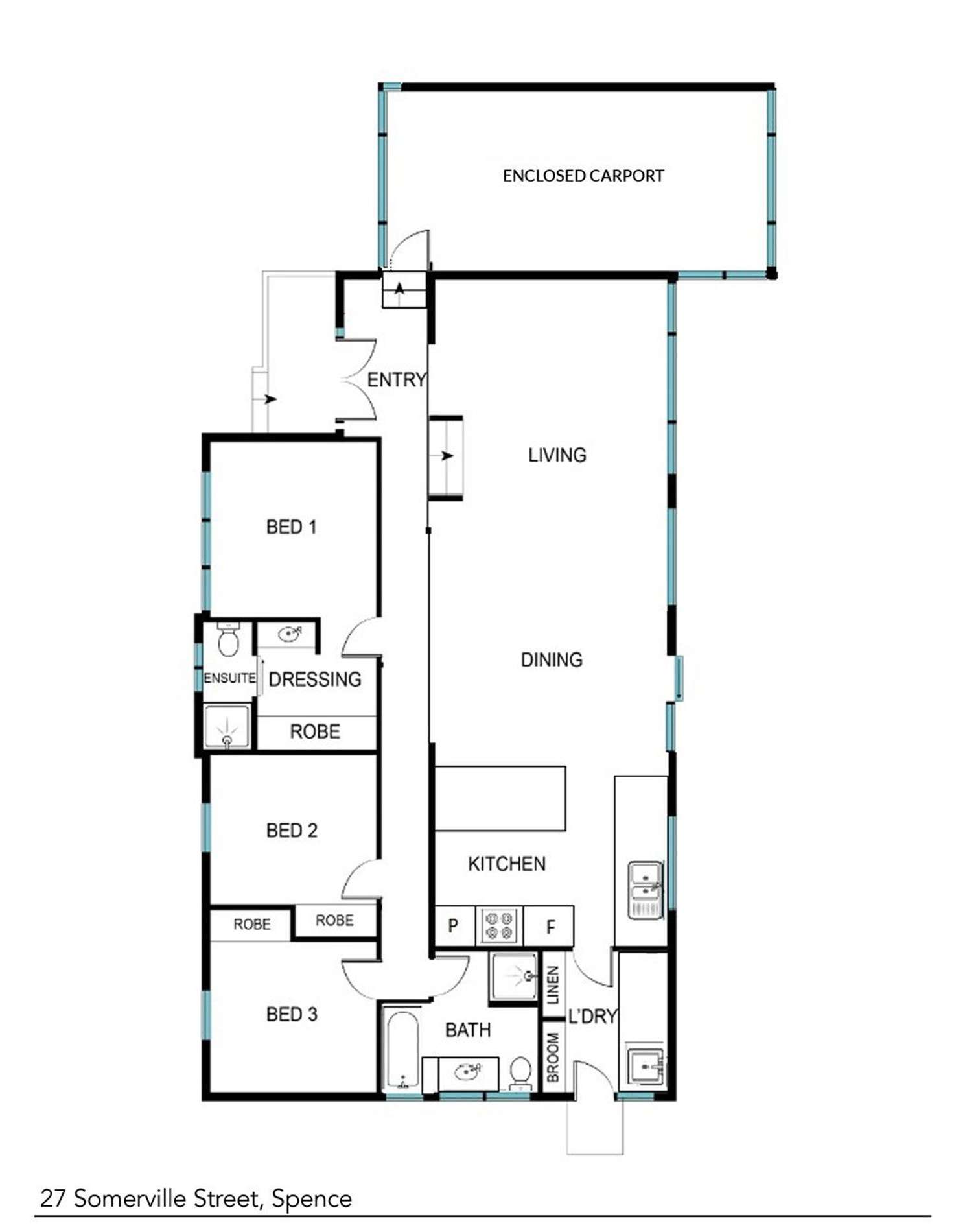 Floorplan of Homely house listing, 27 Somerville Street, Spence ACT 2615