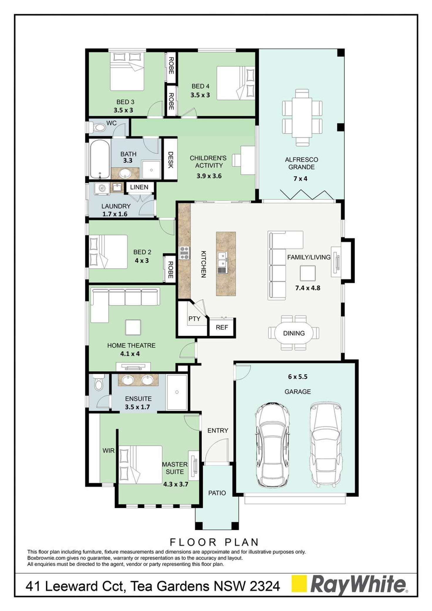 Floorplan of Homely house listing, 41 Leeward Circuit, Tea Gardens NSW 2324