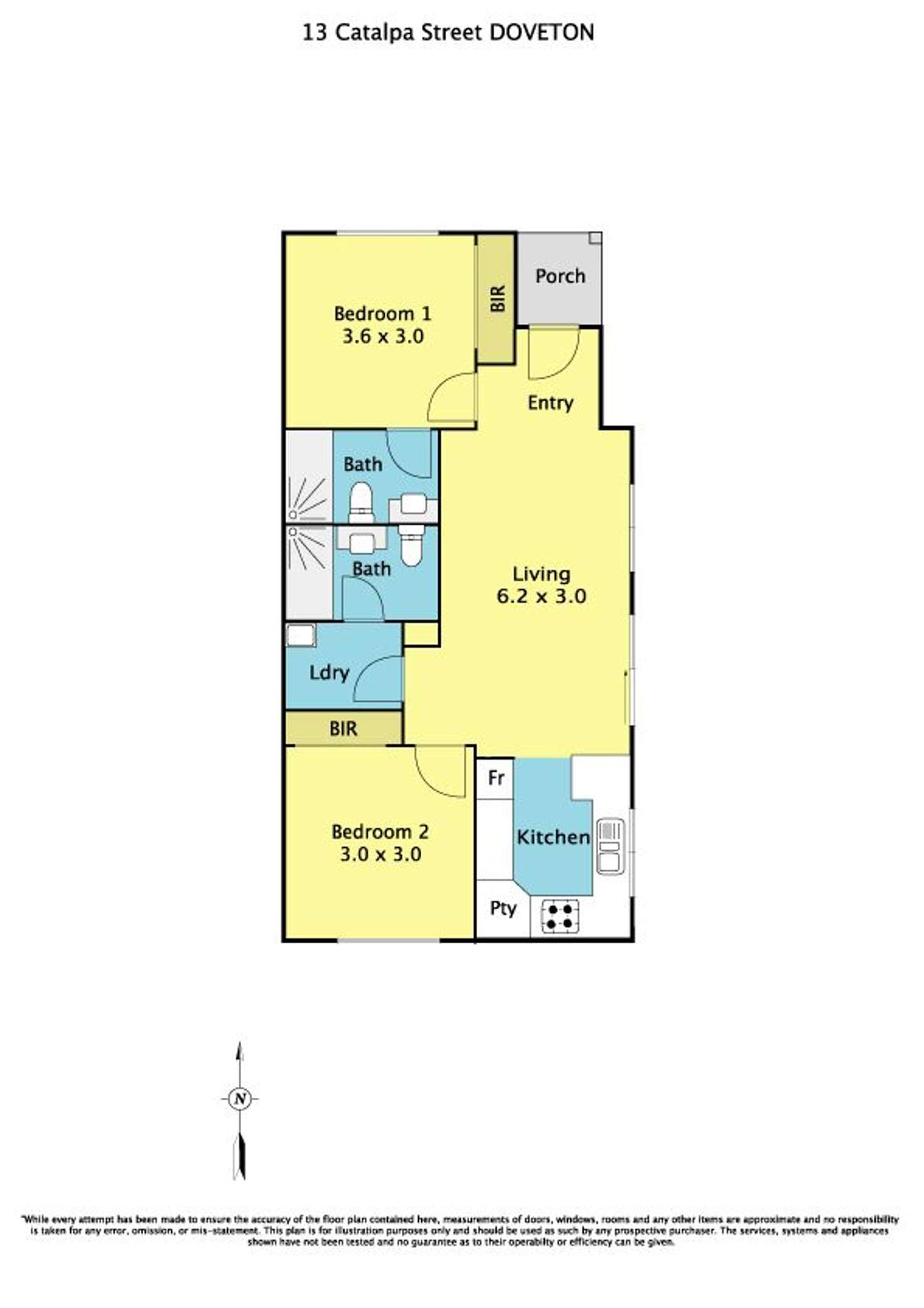 Floorplan of Homely unit listing, 13 Catalpa Street, Doveton VIC 3177