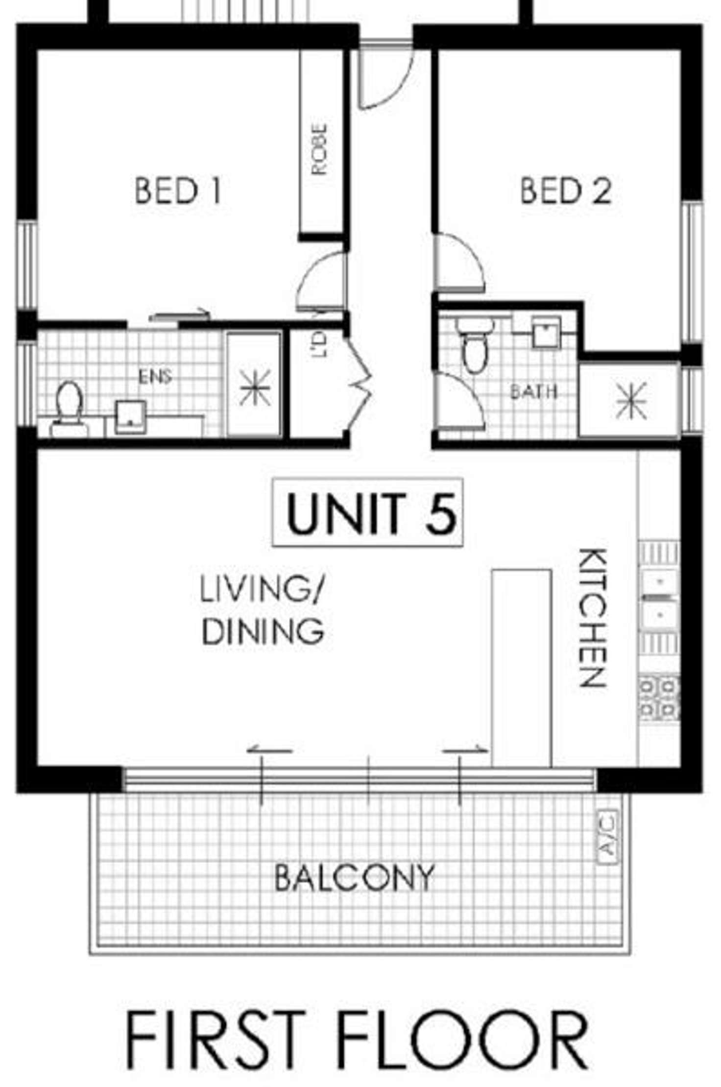 Floorplan of Homely apartment listing, 5/251 Fitzgerald Avenue, Maroubra NSW 2035